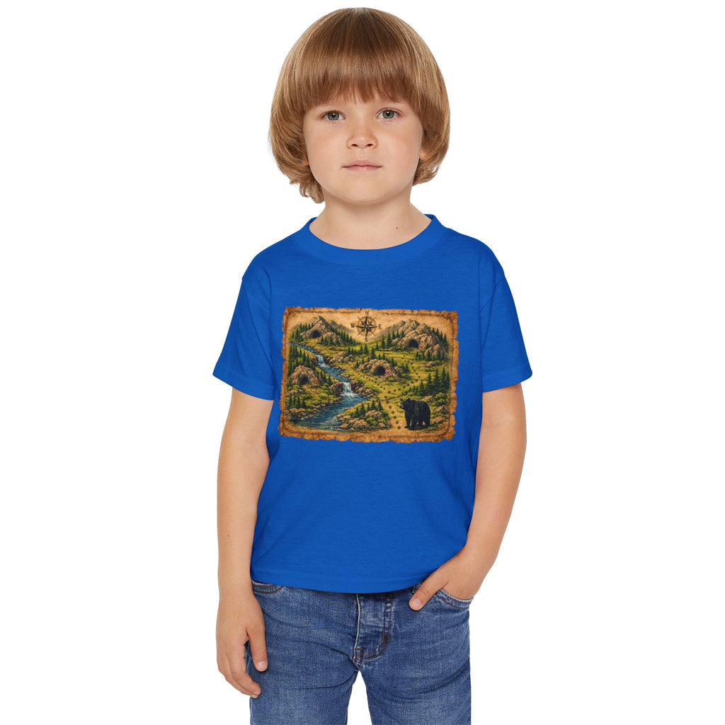 Toddler T-Shirt — Bear Cave Treasure Map