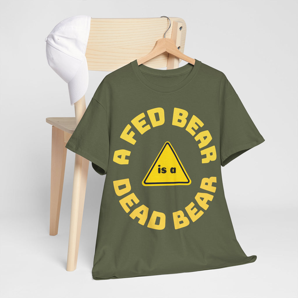 Fed Bear Unisex Cotton T-shirt — Stoic Wilderness Reminder
