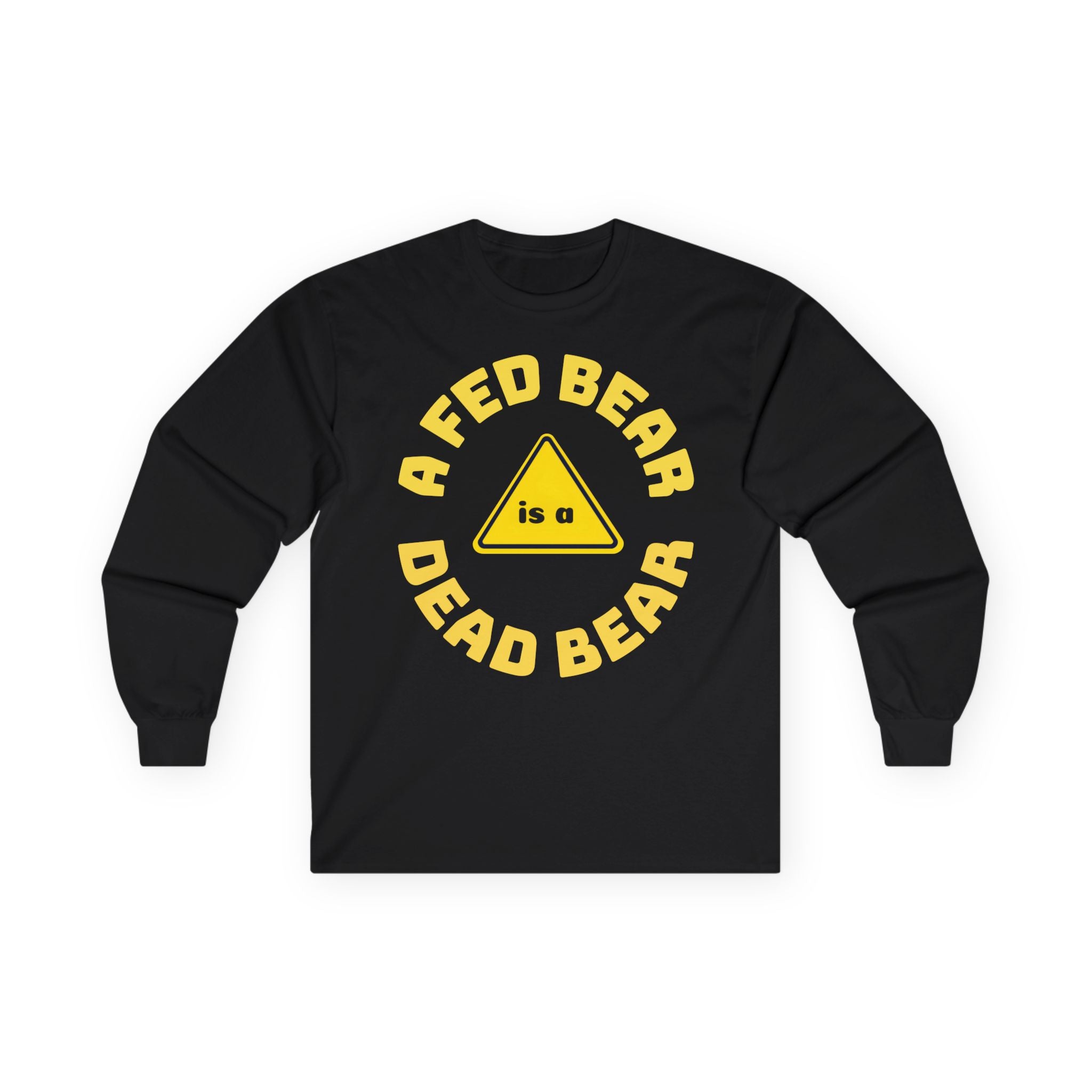 Fed Bear/Dead Bear Unisex Long Sleeve Tee | Wilderness Awareness Message