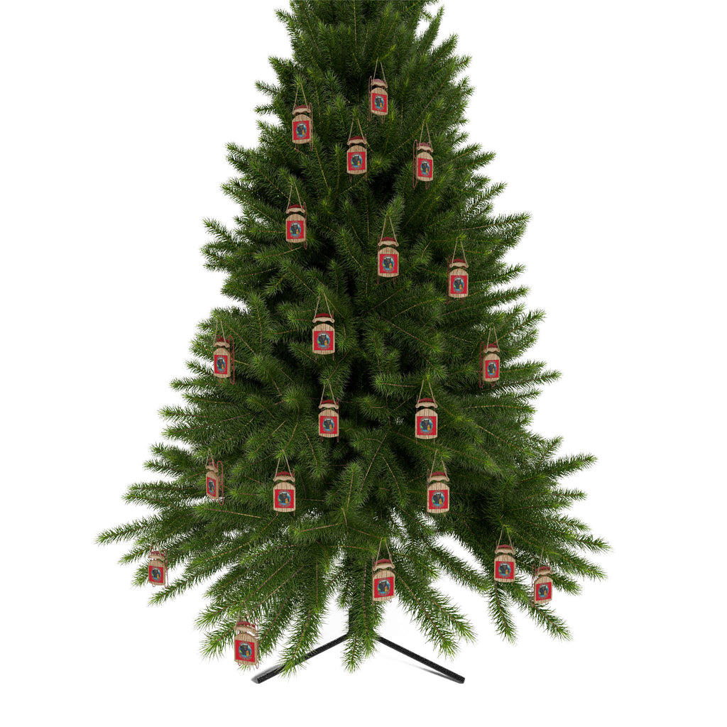 Smoky Mountain Black Bear Ornament — 'Keep Your Distance' Sled Ornament