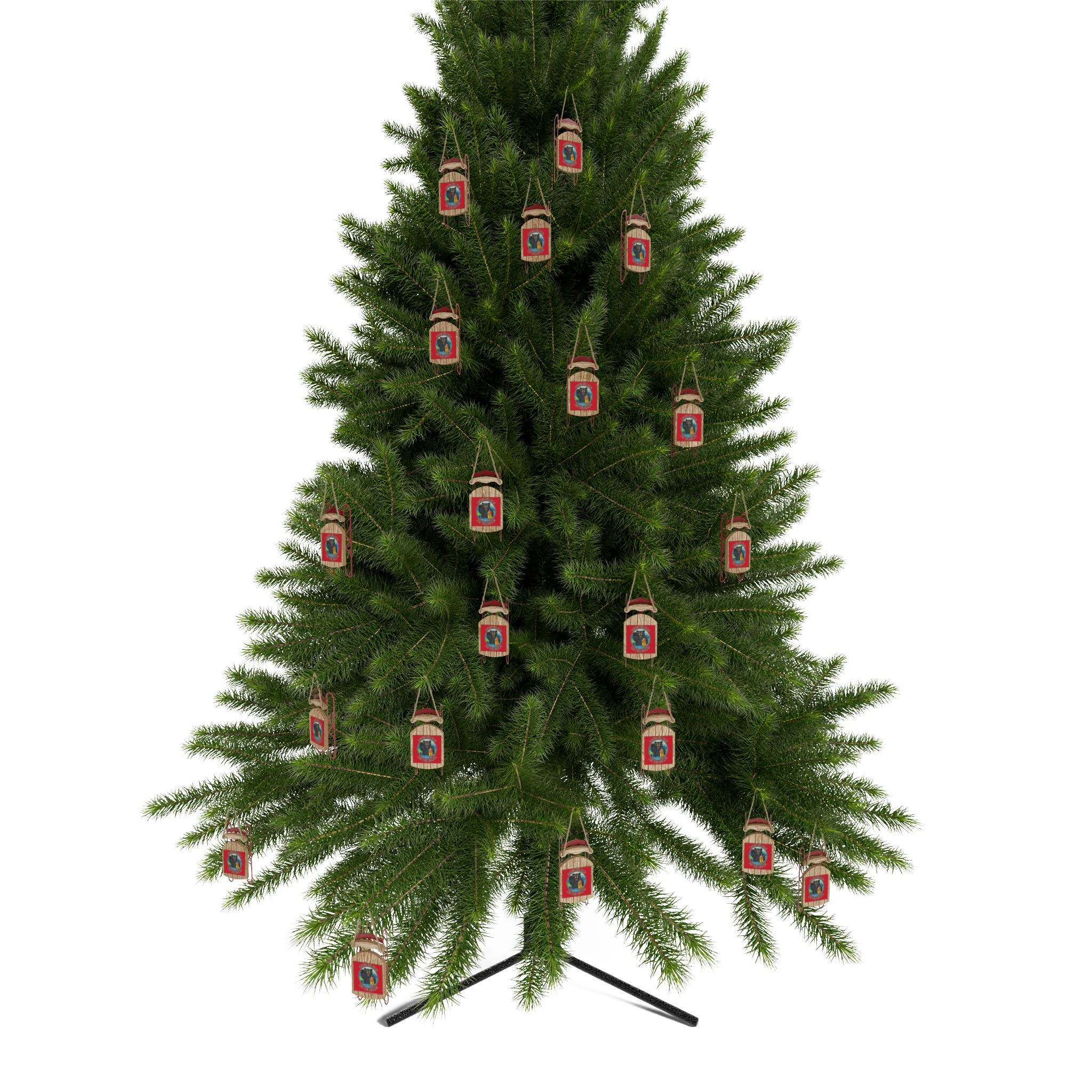 Smoky Mountain Black Bear Ornament — 'Keep Your Distance' Sled Ornament