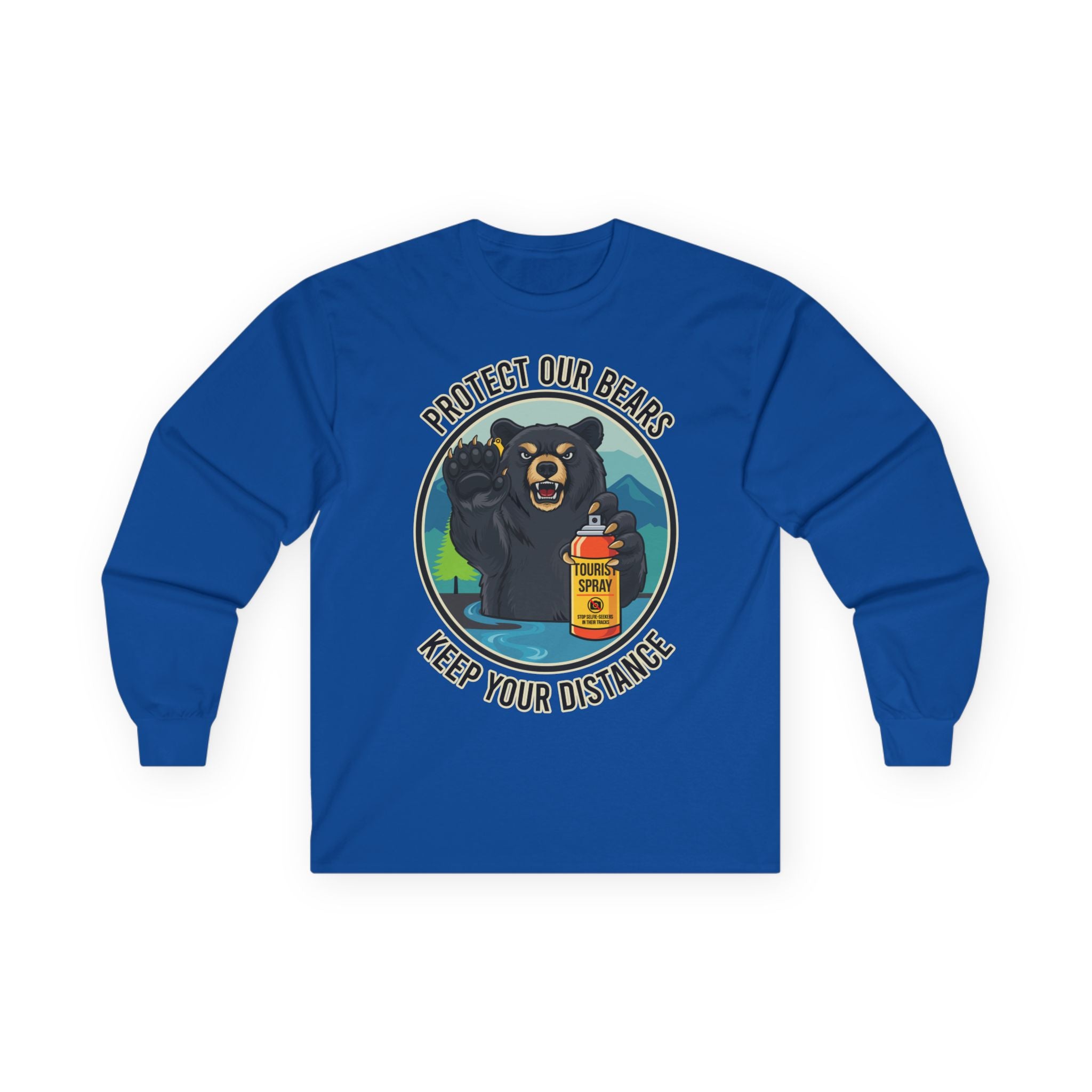 Protect Our Bears Long Sleeve Tee — Keep Your Distance Graphic Shirt