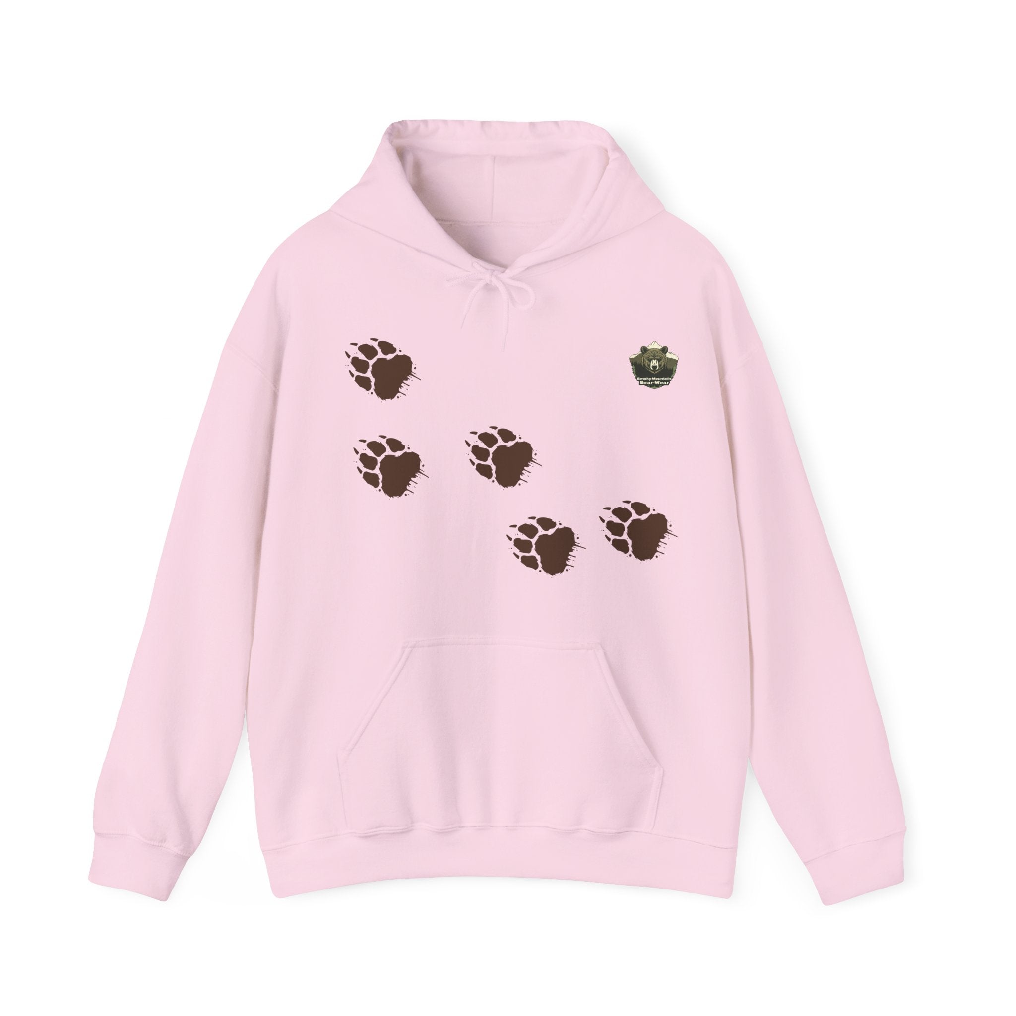 Muddy Bear Paw Tracks Unisex Hoodie  - Wildlife Awarenesas