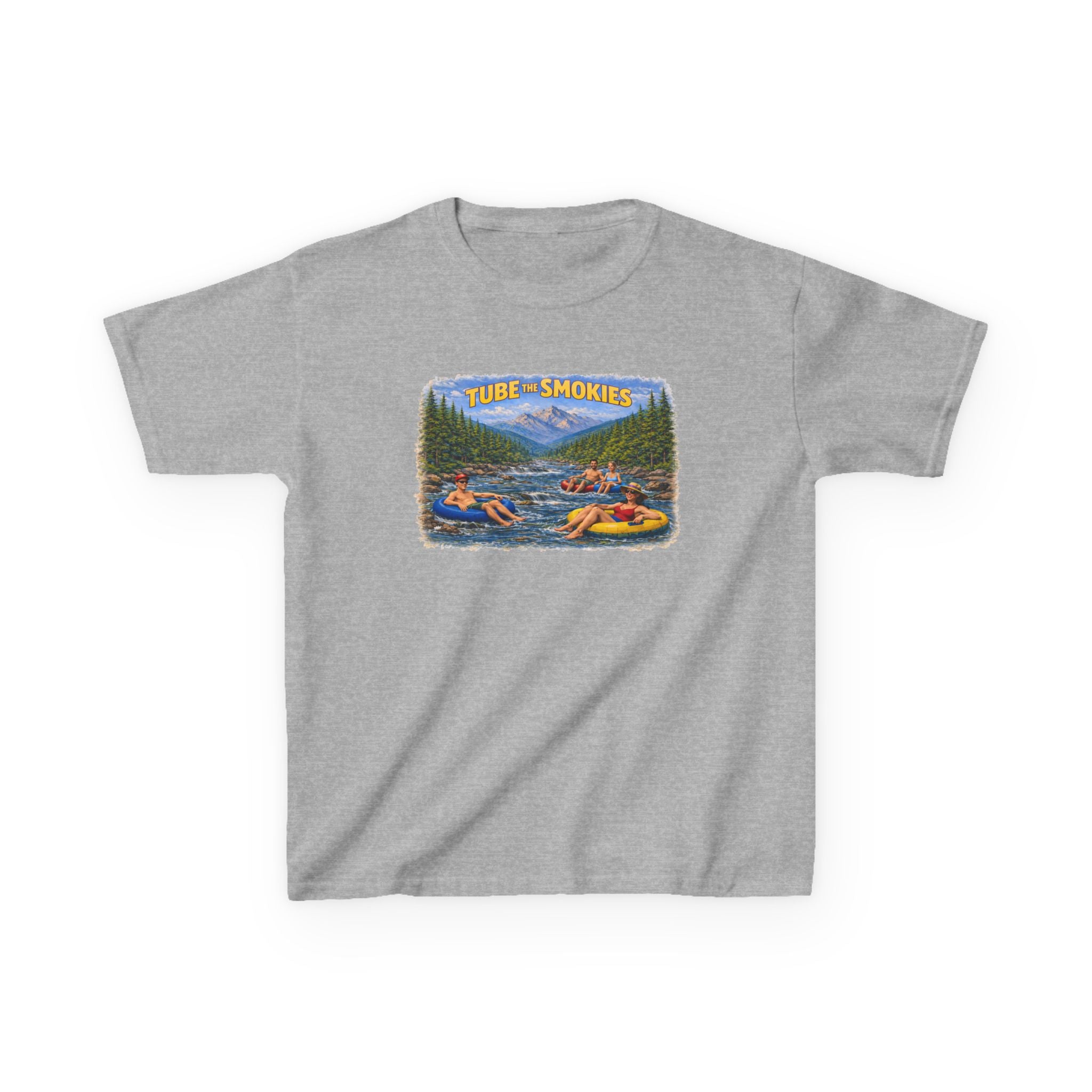 Kids Tee — 'Tube the Smokies' River Float Graphic