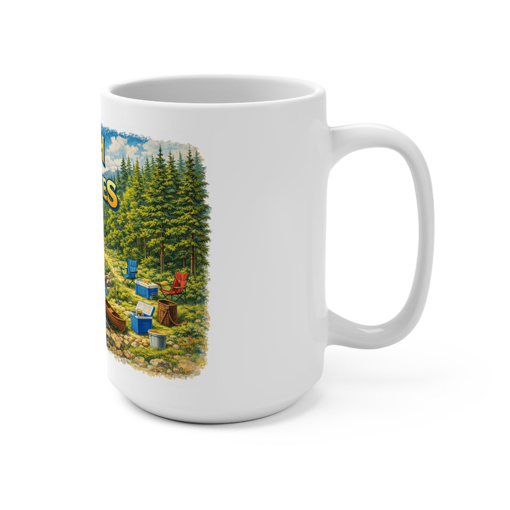 Fish the Smokies 15oz Fishing Mug — River Scenic Outdoor Coffee Cup