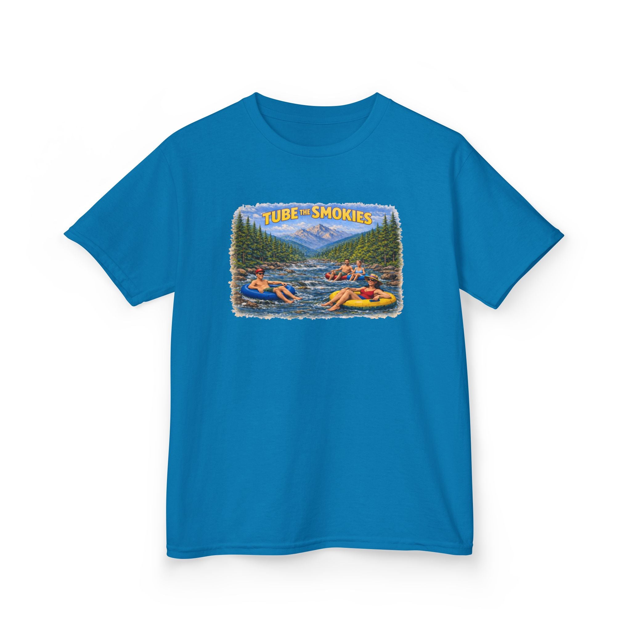 Kids Tee — 'Tube the Smokies' River Float Graphic