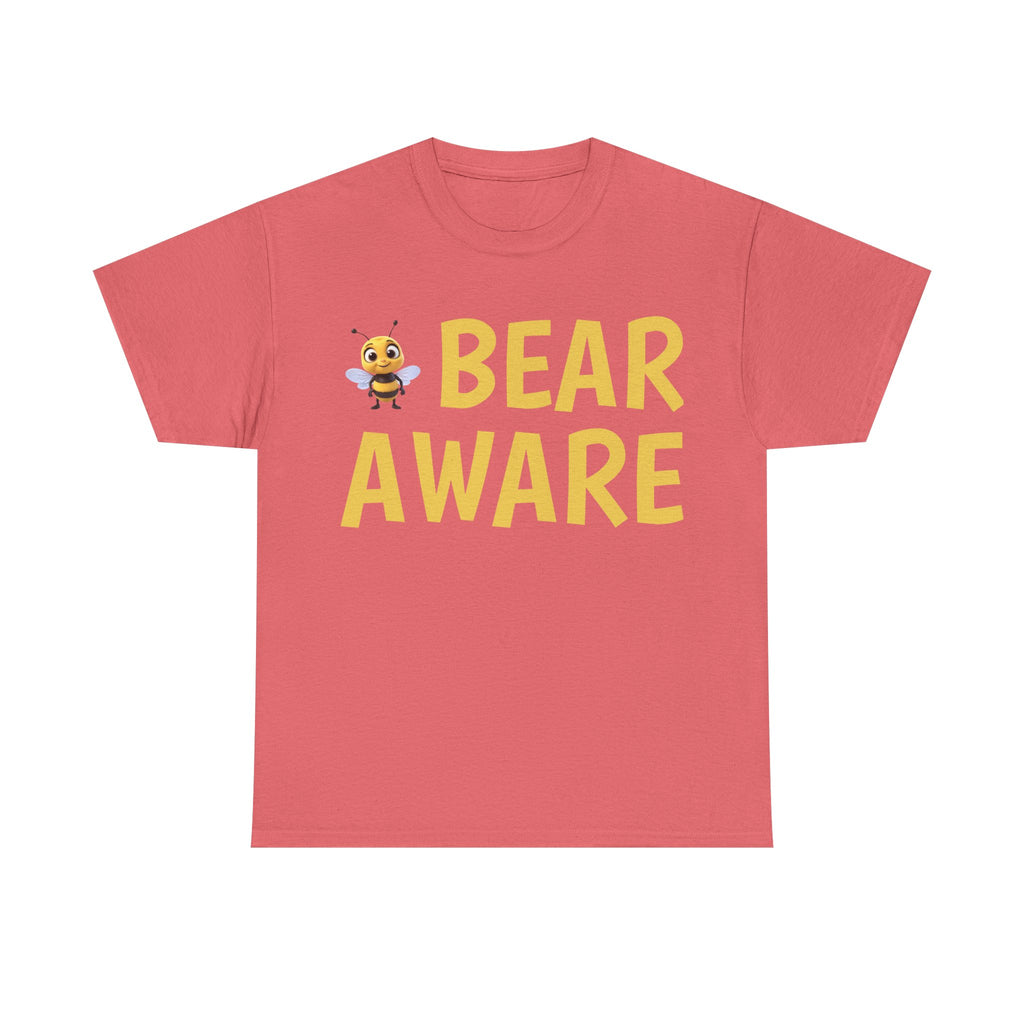 Bear Aware Unisex Tee — Cute Bee Graphic Wildlife Awareness T-Shirt