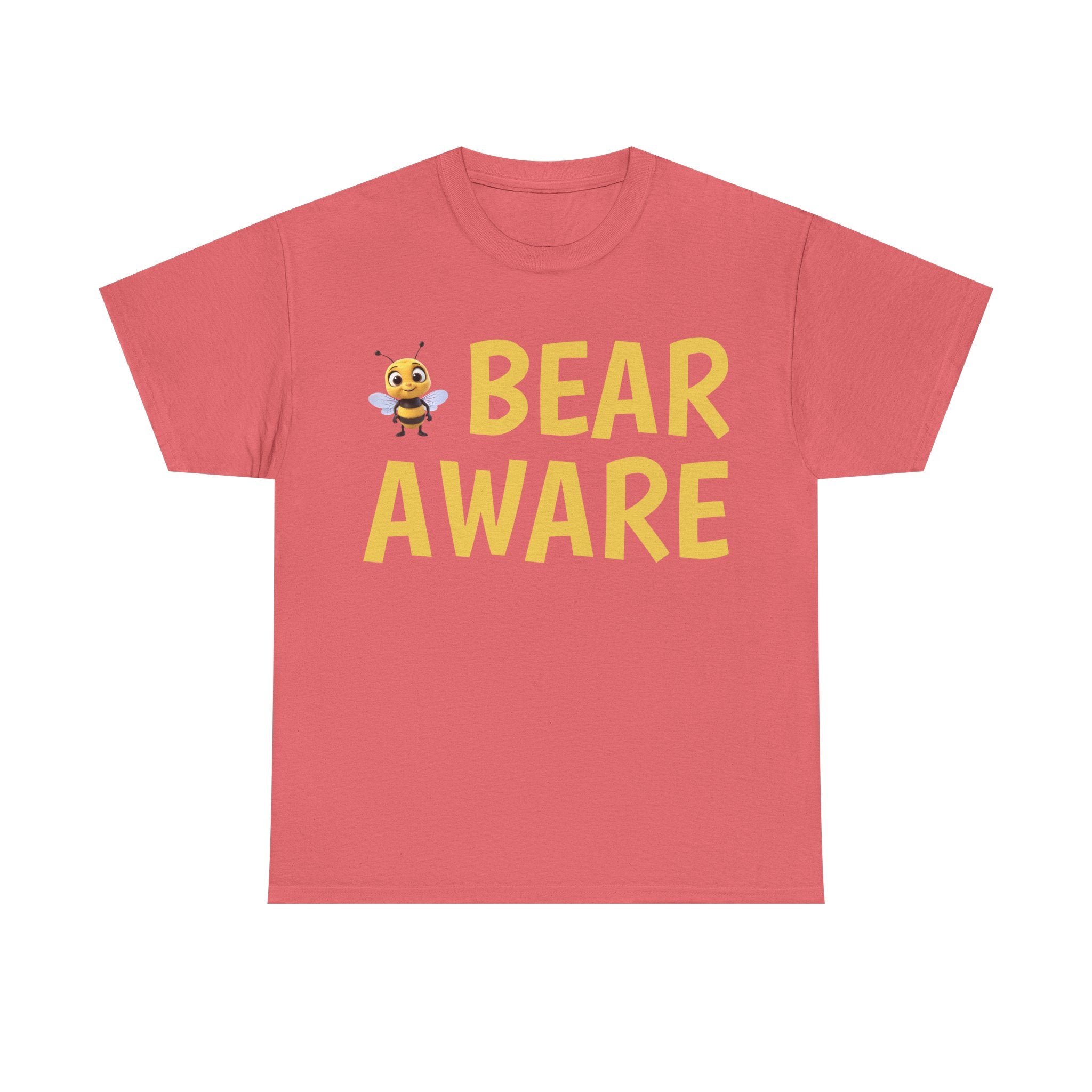 Bear Aware Unisex Tee — Cute Bee Graphic Wildlife Awareness T-Shirt