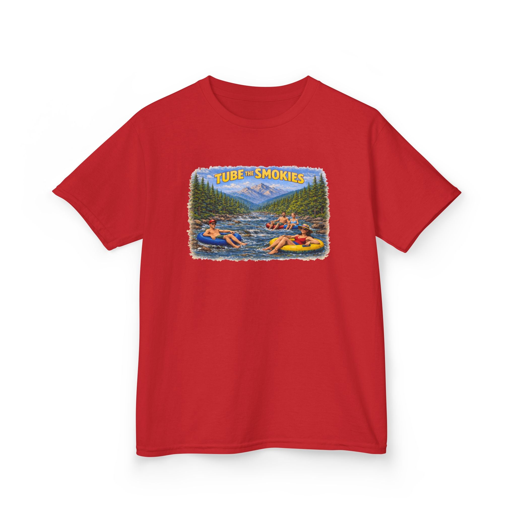 Kids Tee — 'Tube the Smokies' River Float Graphic