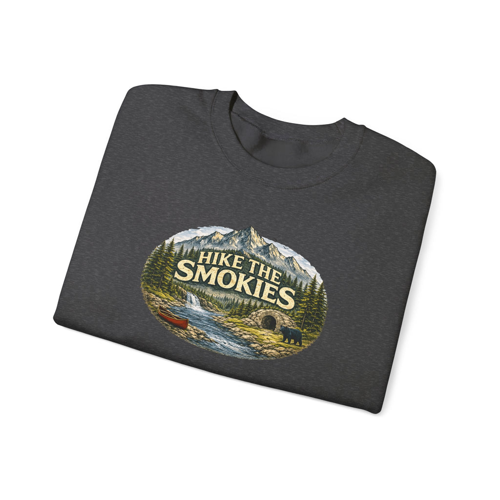 Hike the Smokies Sweatshirt — Mountain Trail Vintage Unisex Crewneck