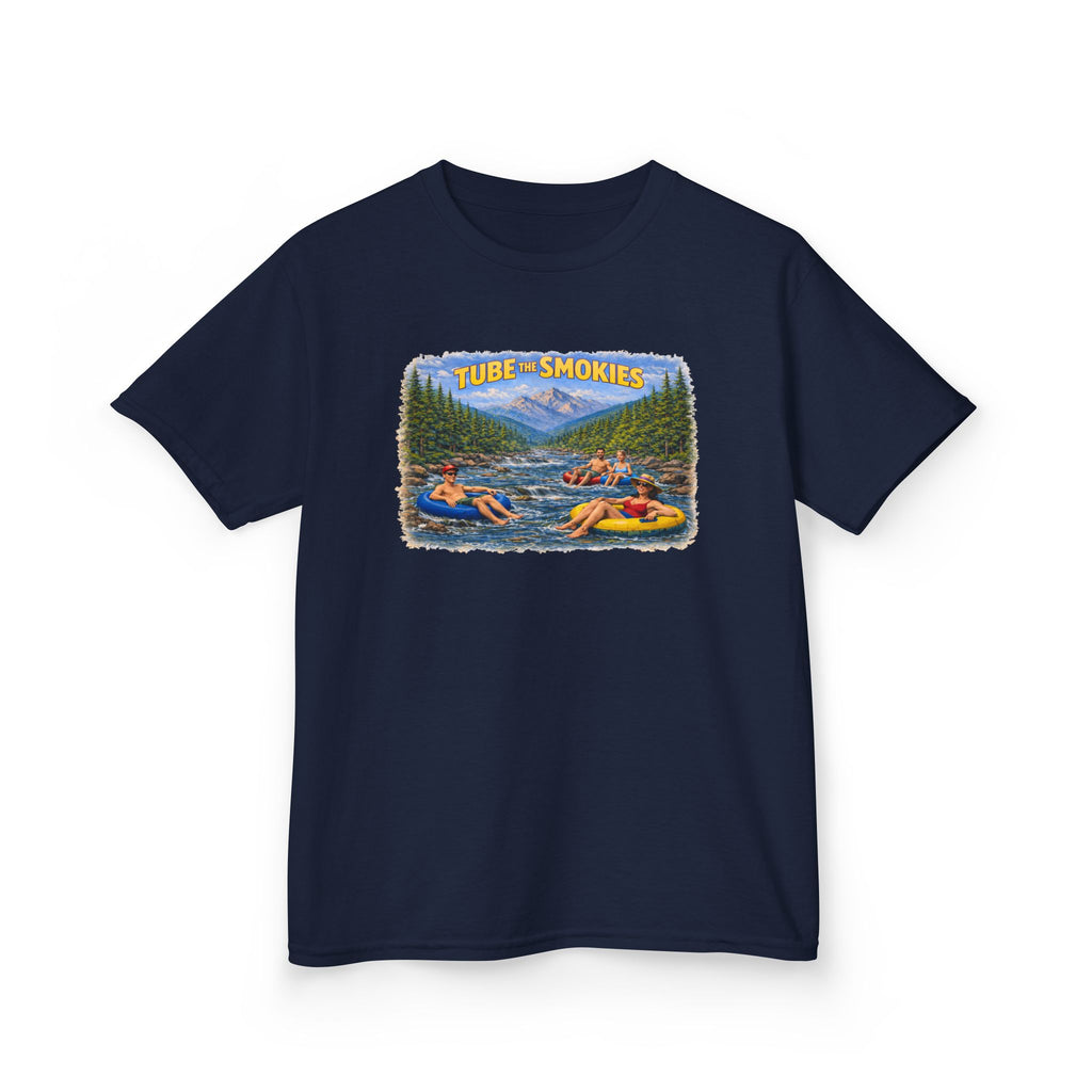 Kids Tee — 'Tube the Smokies' River Float Graphic
