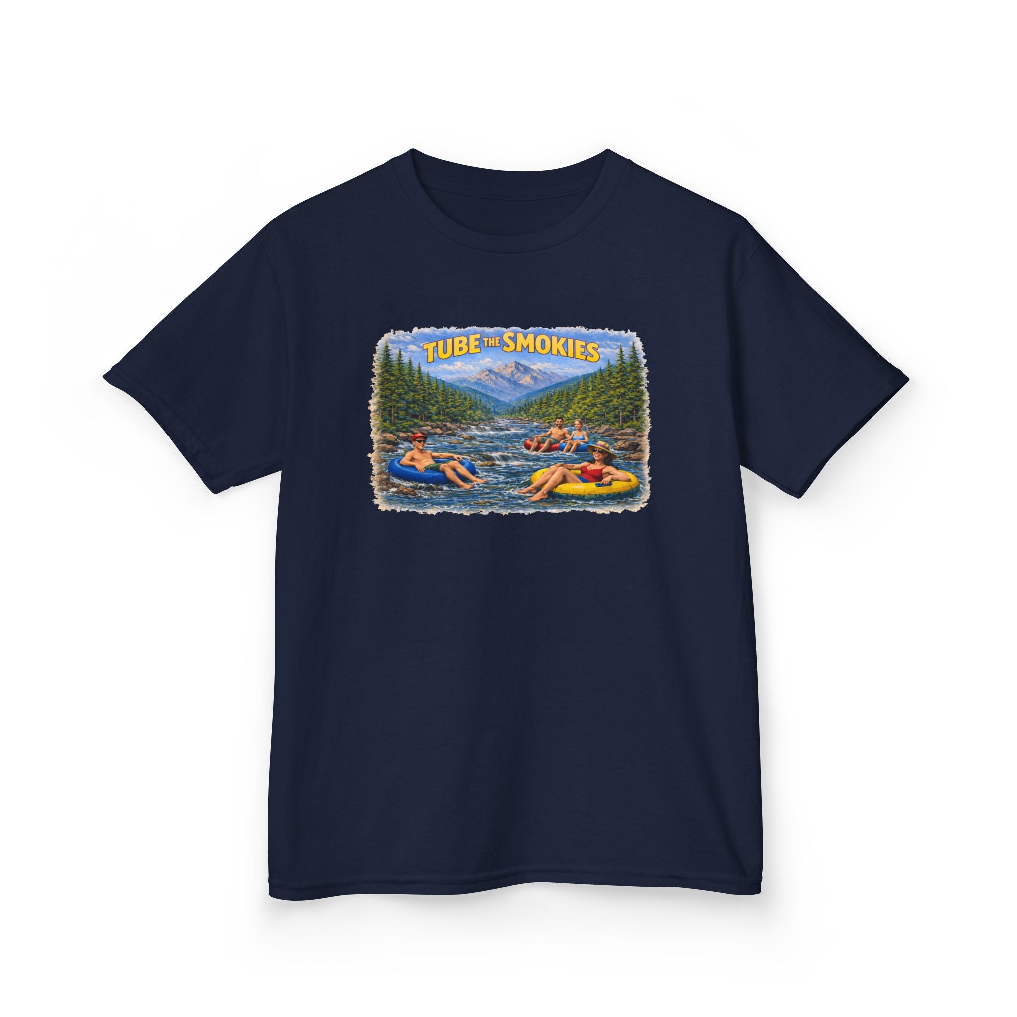 Kids Tee — 'Tube the Smokies' River Float Graphic