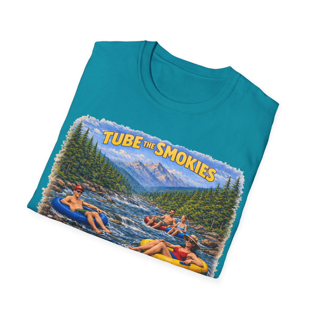 Tube the Smokies Unisex T-Shirt — River Tubing Graphic Tee for Smoky Mountains Fans
