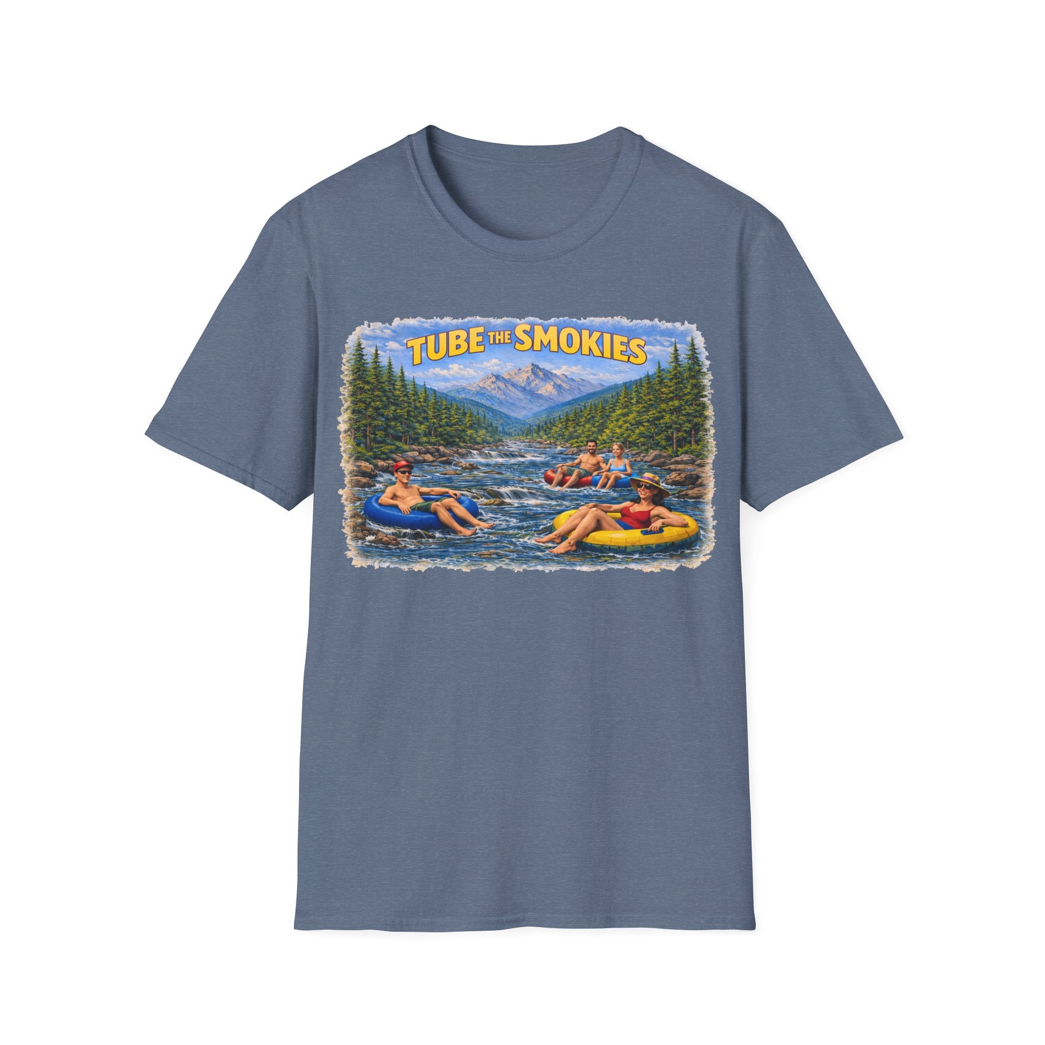Tube the Smokies Unisex T-Shirt — River Tubing Graphic Tee for Smoky Mountains Fans
