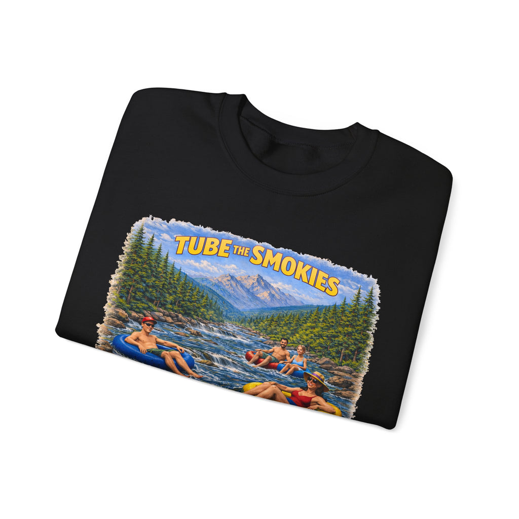 Tube the Smokies Crewneck Sweatshirt – Scenic River Tubing Graphic