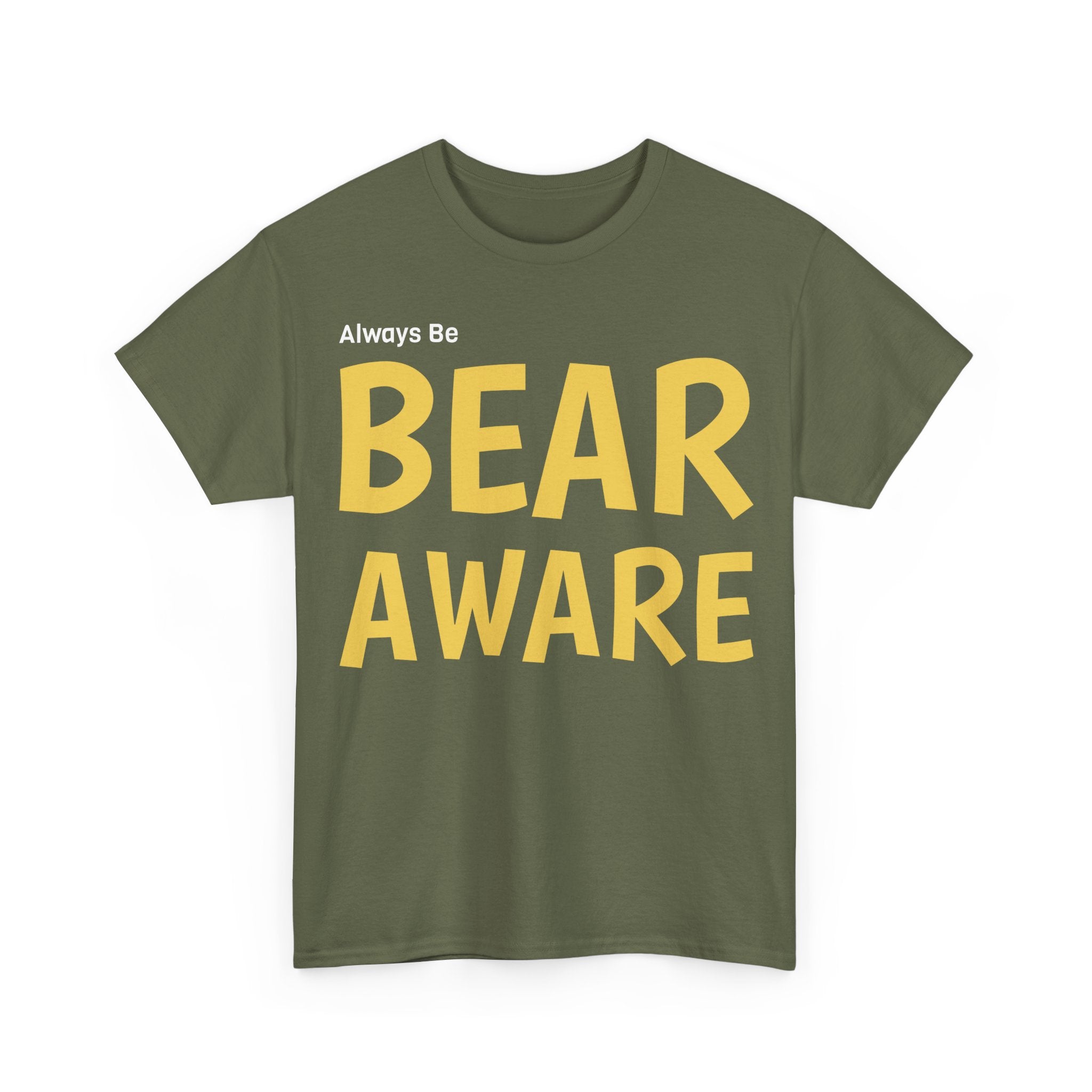 Bear Aware Unisex Cotton T-Shirt - Wildlife Awareness