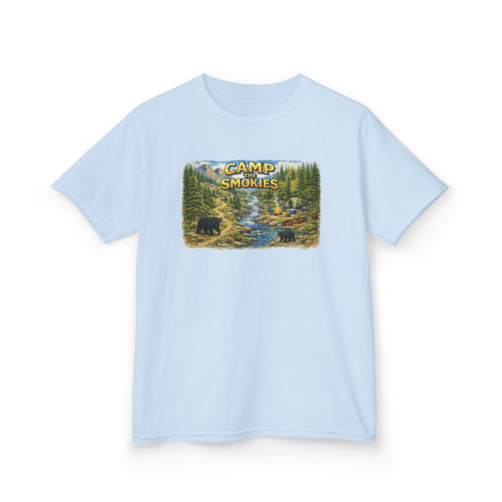 Kids Camp The Smokies T-Shirt — Scenic Smoky Mountains Camp Tee