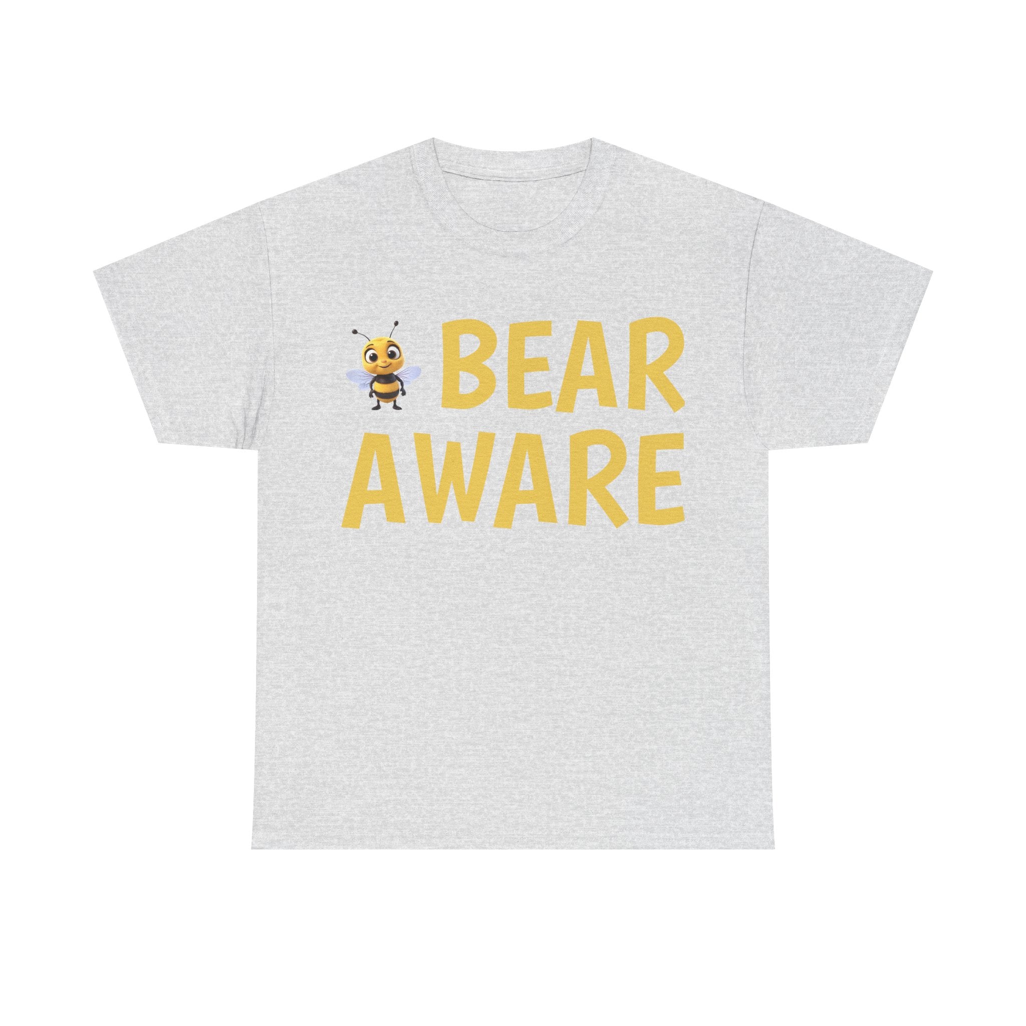 Bear Aware Unisex Tee — Cute Bee Graphic Wildlife Awareness T-Shirt