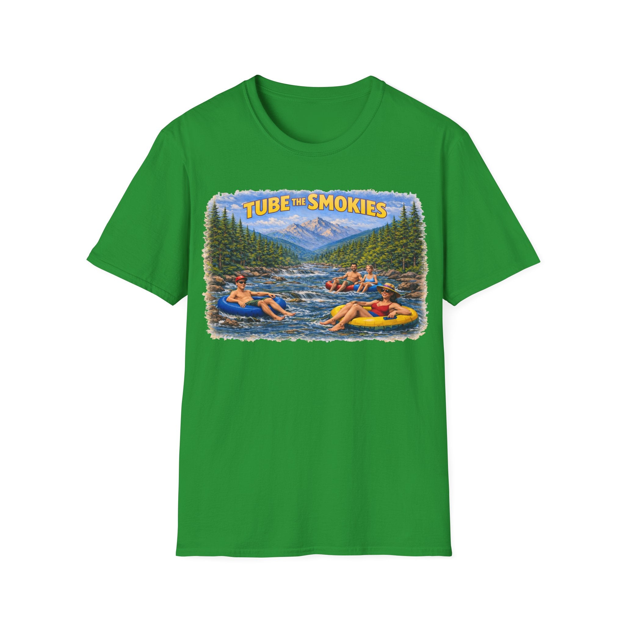 Tube the Smokies Unisex T-Shirt — River Tubing Graphic Tee for Smoky Mountains Fans