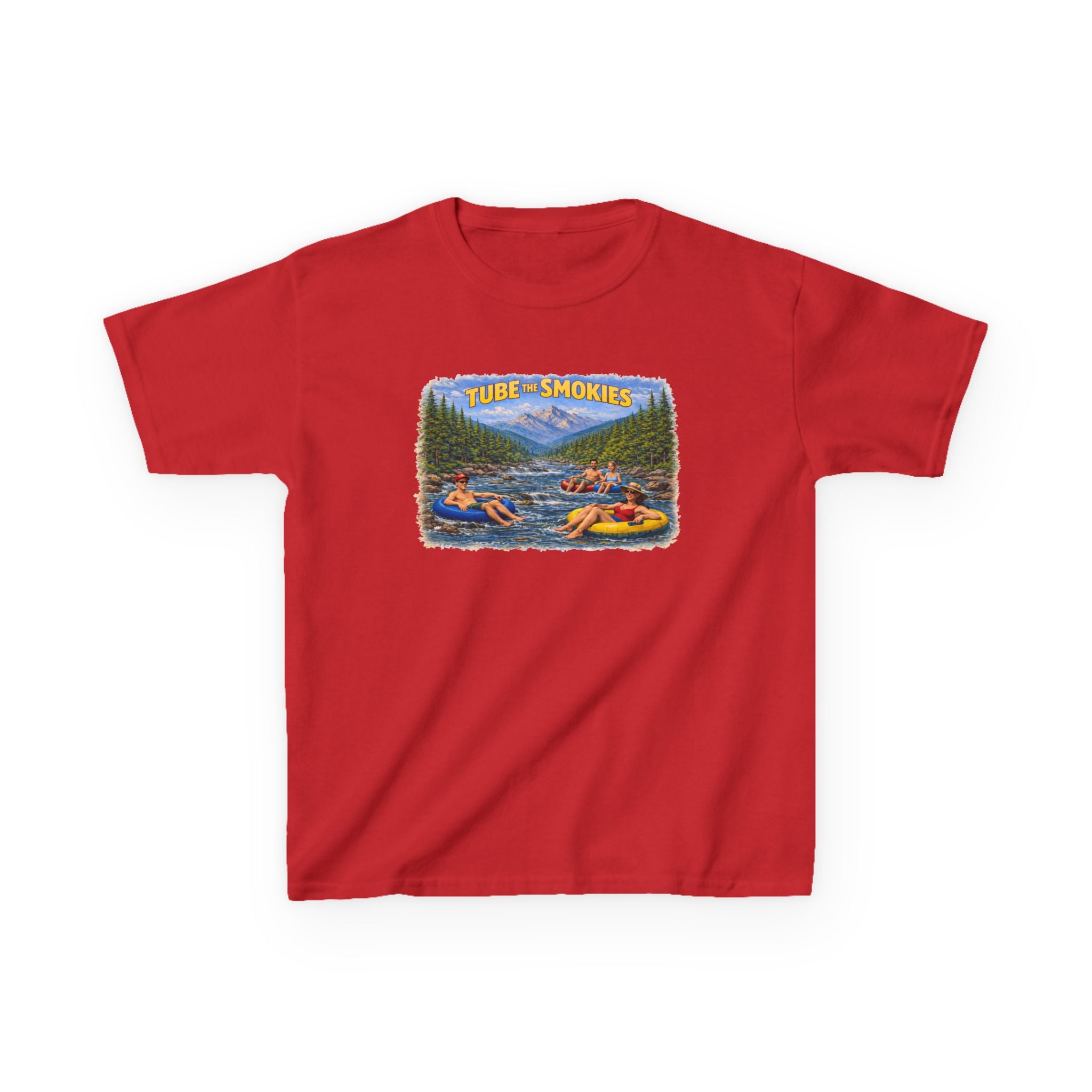 Kids Tee — 'Tube the Smokies' River Float Graphic