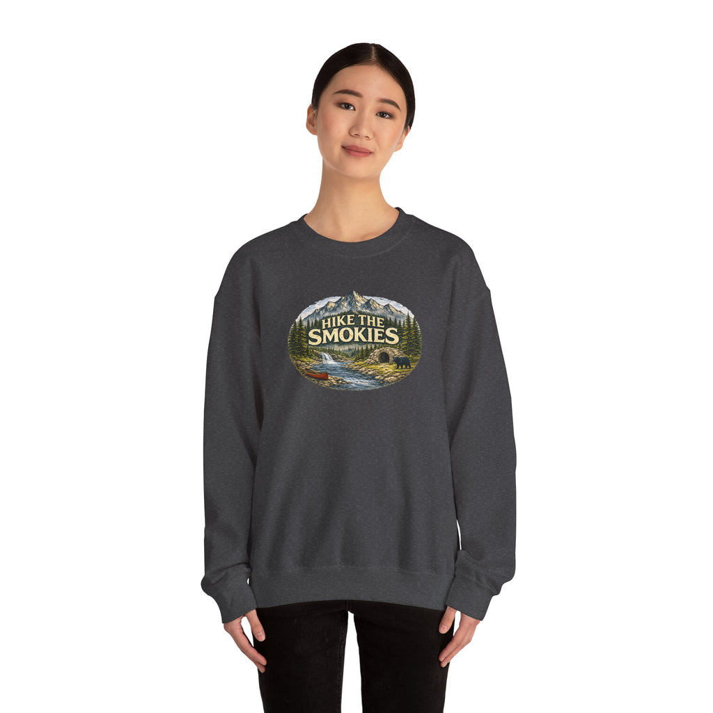 Hike the Smokies Sweatshirt — Mountain Trail Vintage Unisex Crewneck
