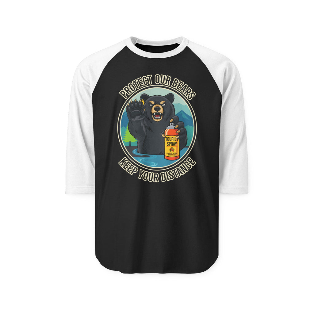 Protect Our Bears  Unisex Raglan 3/4 sleeve Tee Shirt