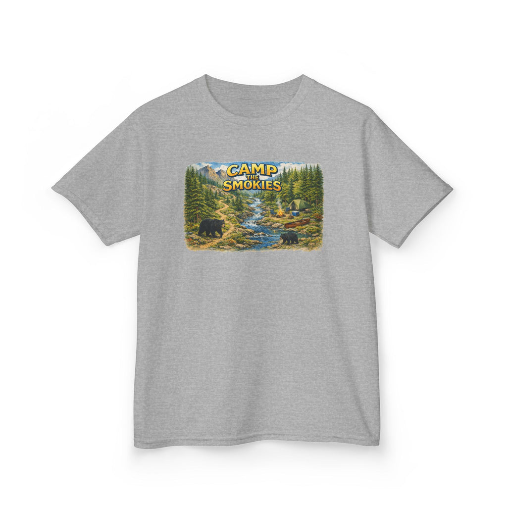 Kids Camp The Smokies T-Shirt — Scenic Smoky Mountains Camp Tee