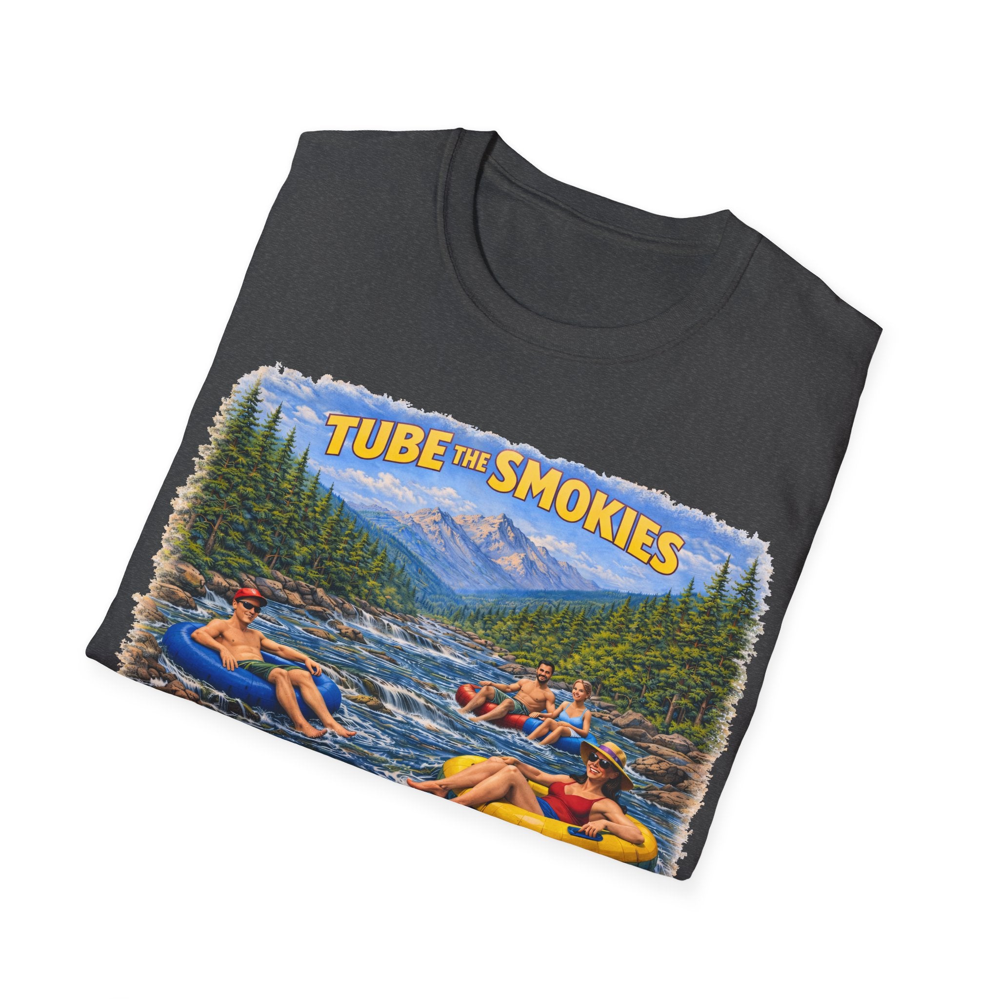 Tube the Smokies Unisex T-Shirt — River Tubing Graphic Tee for Smoky Mountains Fans