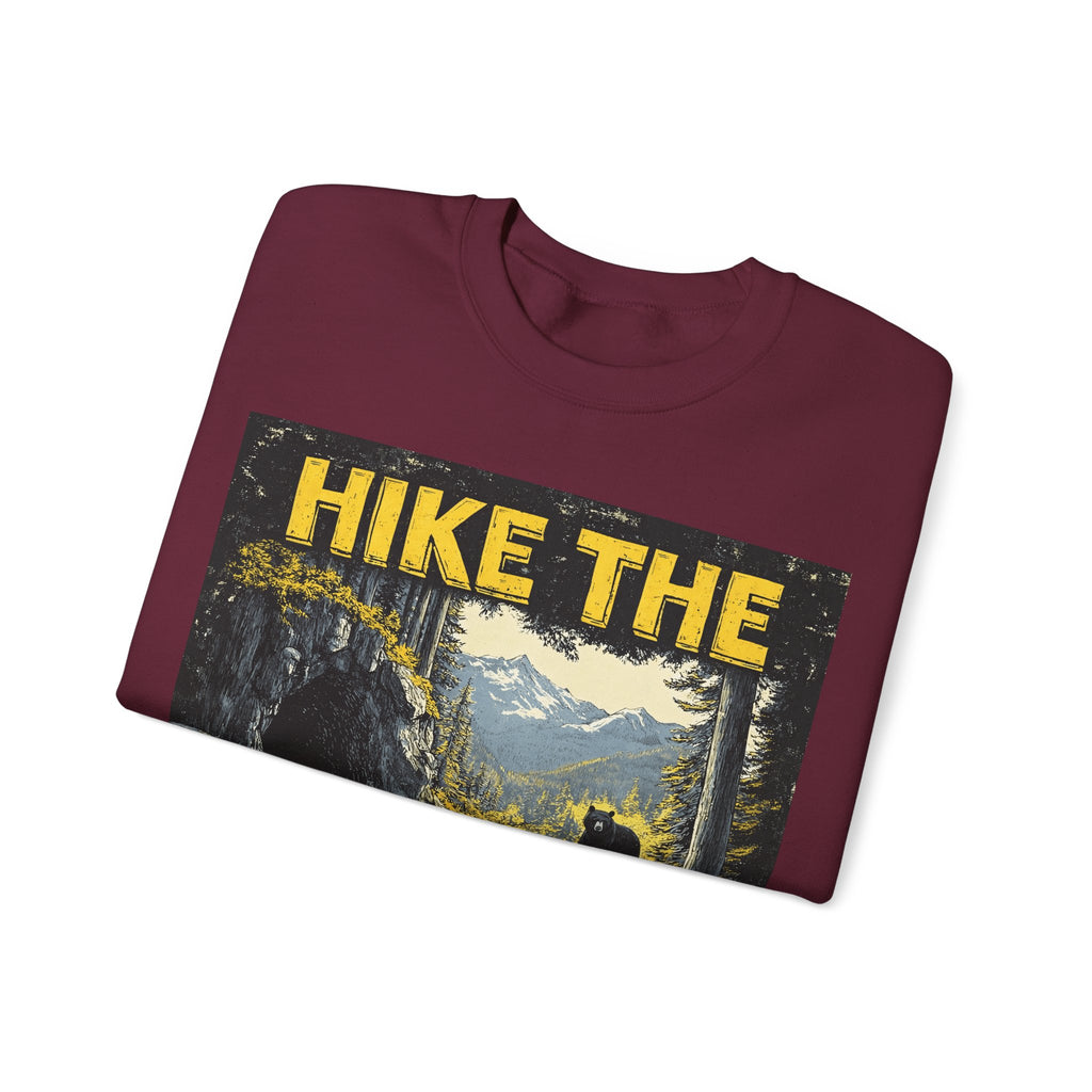 Hike the Smokies Sweatshirt — Vintage Mountain Hiking Unisex Crewneck