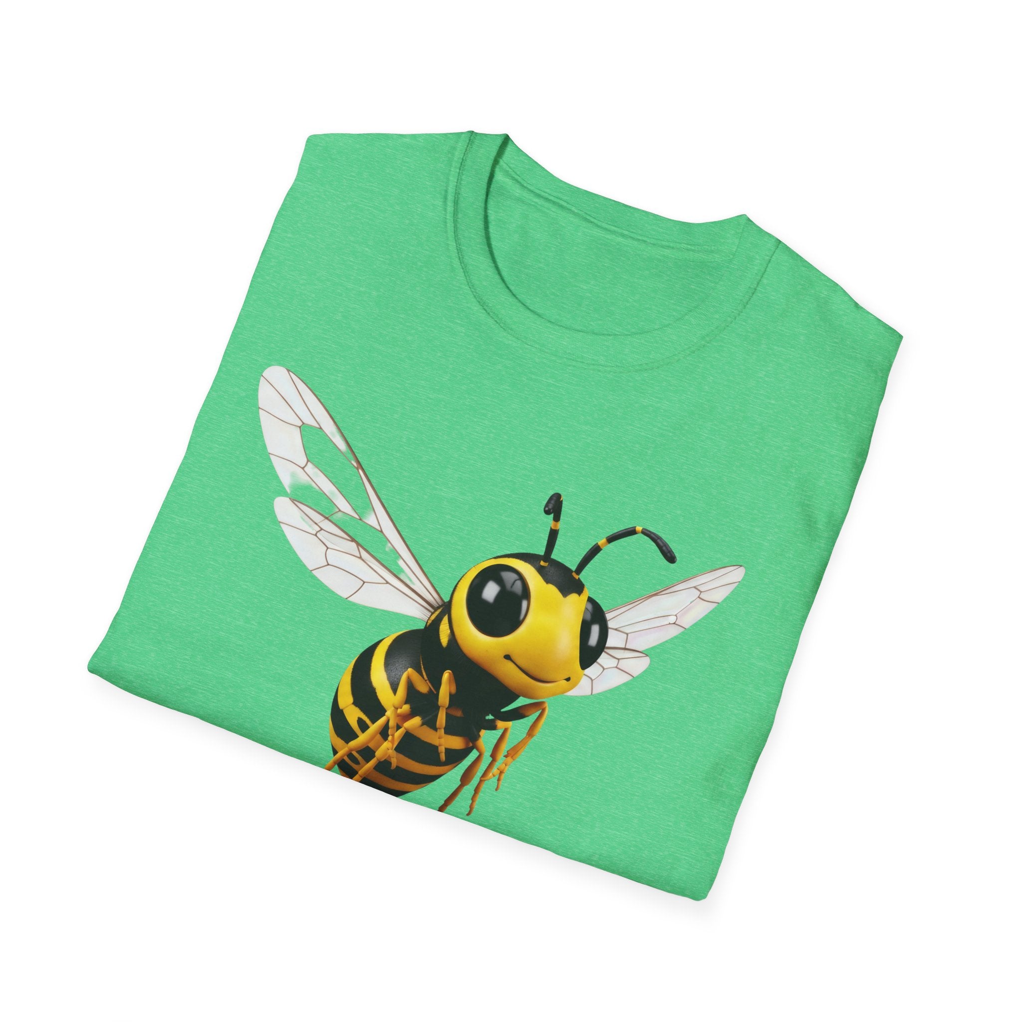 Bee Graphic T-Shirt — Cute Yellow Honeybee Illustration Tee