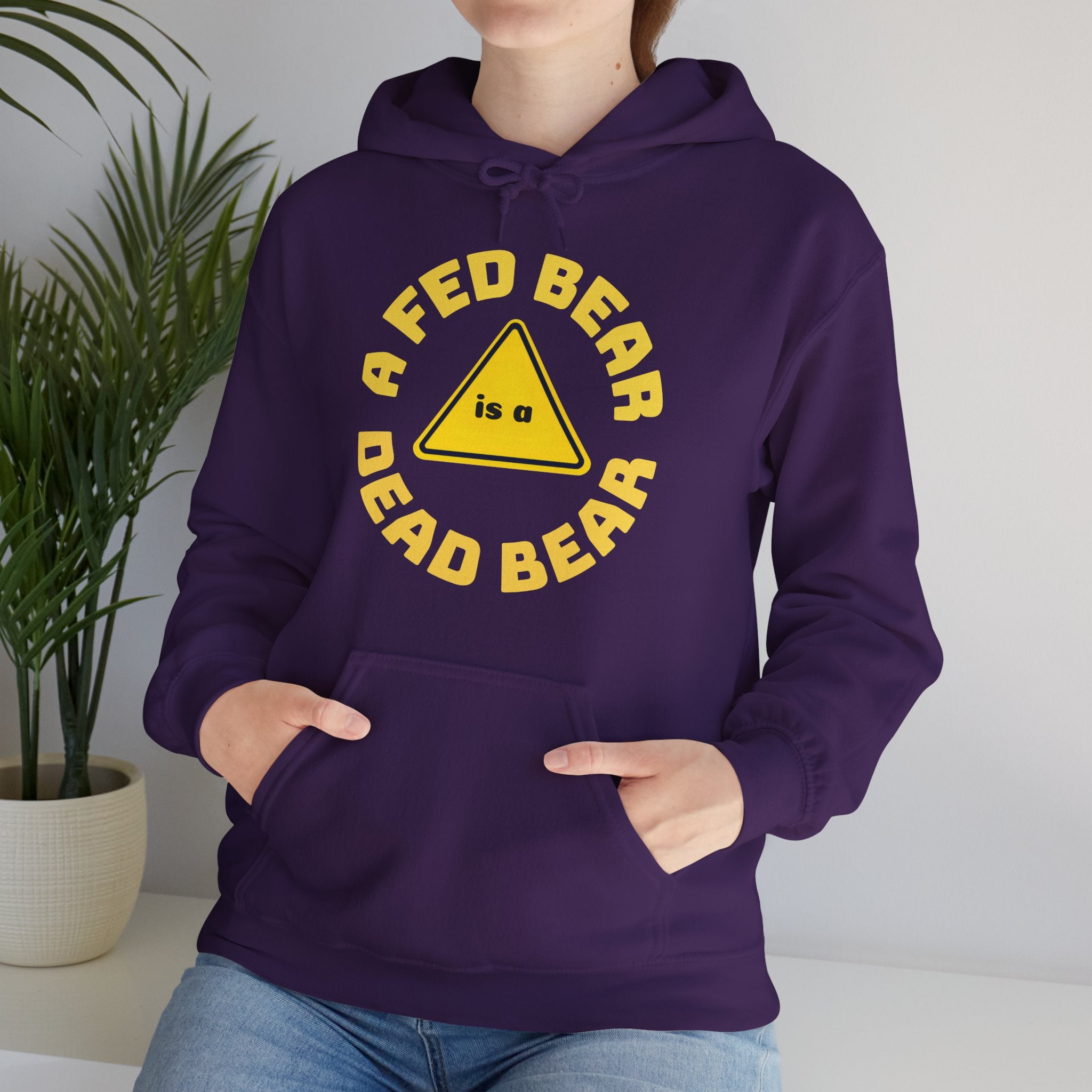 Fed Bear/Dead Bear Unisex Hoodie - Wildlife Conservation Pullover