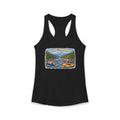 Smoky Mountains Tubing River Scene Women's Racerback Tank