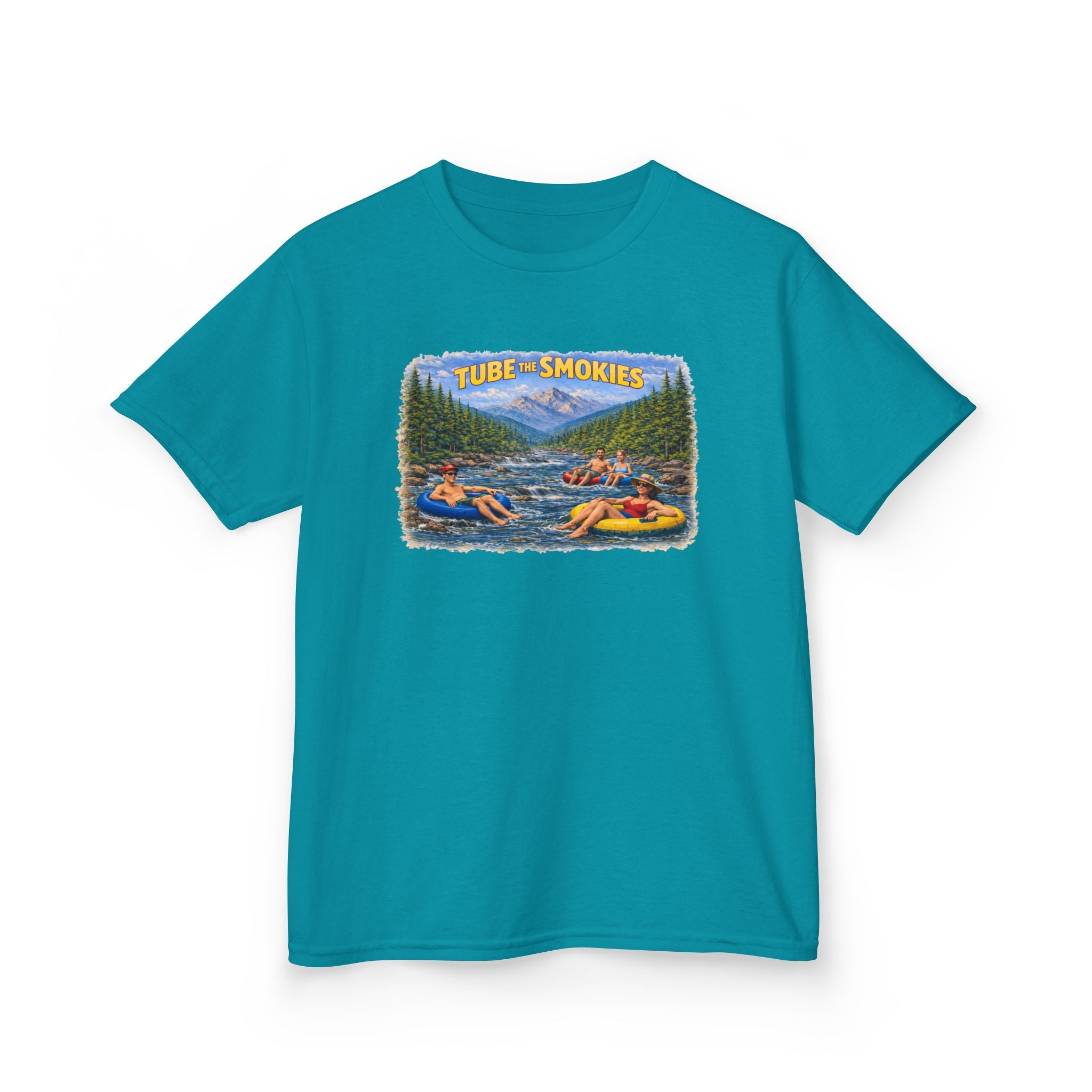 Kids Tee — 'Tube the Smokies' River Float Graphic
