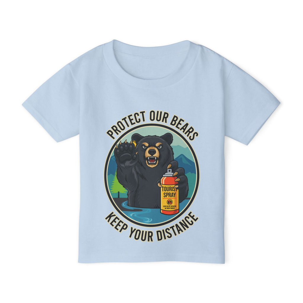 Toddler T-Shirt — "Protect Our Bears, Keep Your Distance" Graphic Tee