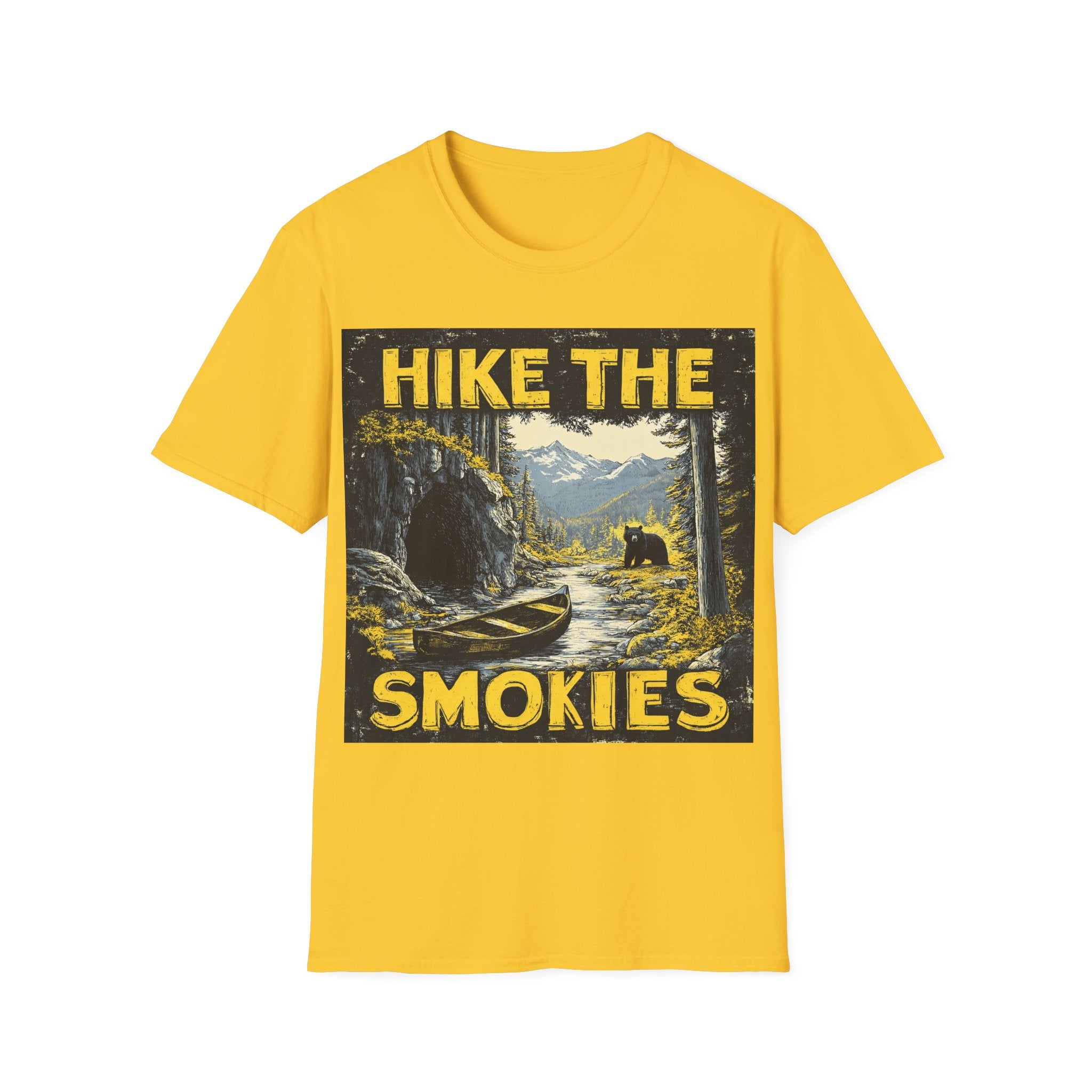 Hike the Smokies T-Shirt — Vintage Smoky Mountains Hiking Tee