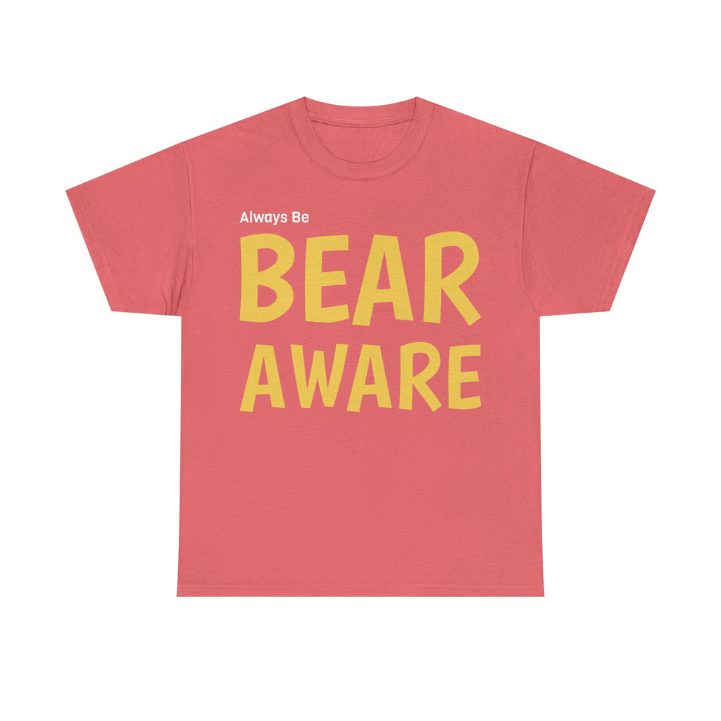 Bear Aware Unisex Cotton T-Shirt - Wildlife Awareness