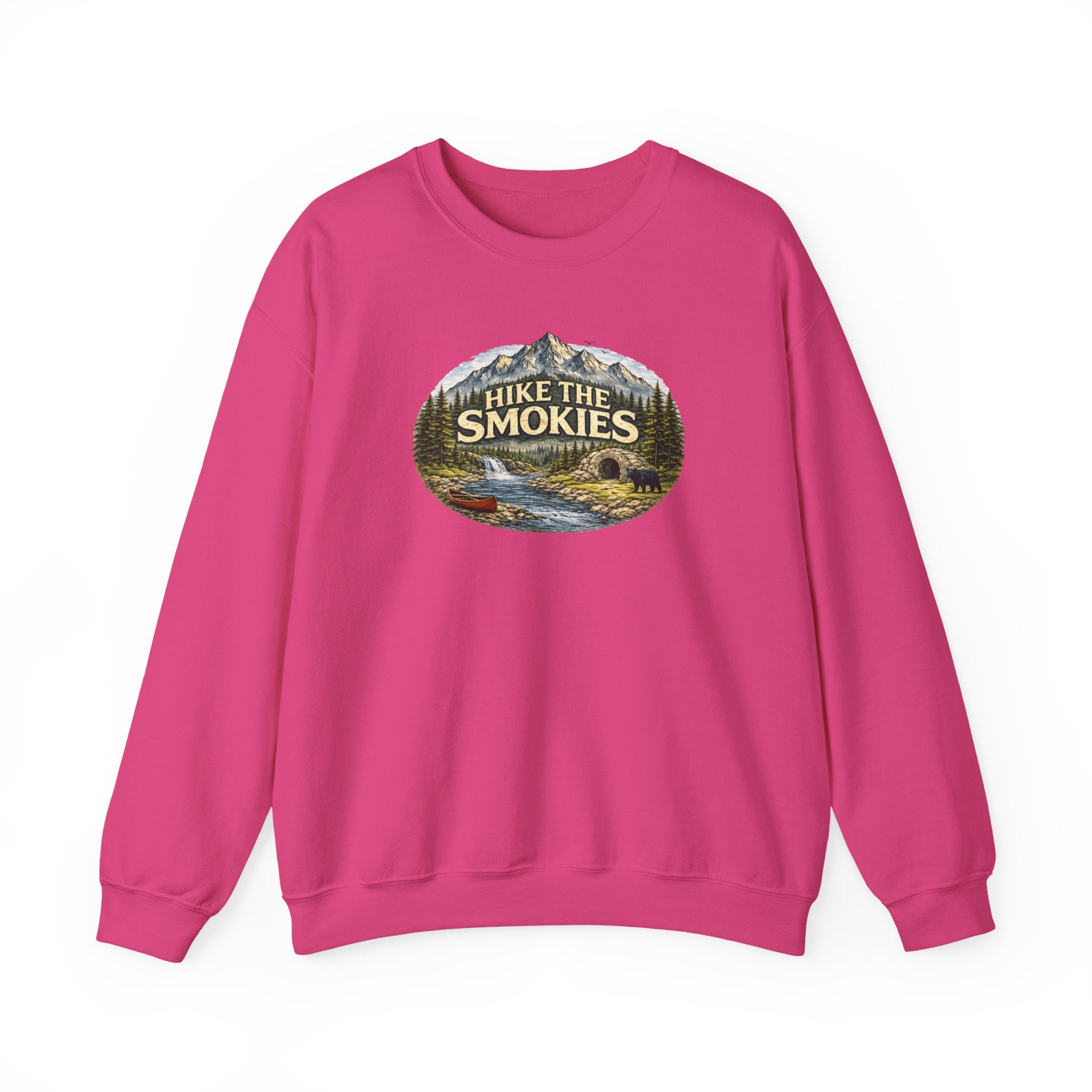 Hike the Smokies Sweatshirt — Mountain Trail Vintage Unisex Crewneck