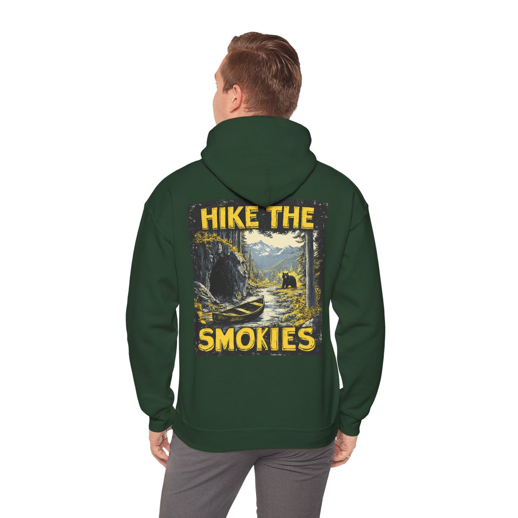 Hoodie - Vintage "Hike the Smokies" Smoky Mountains Unisex Hiking Graphic Pullover