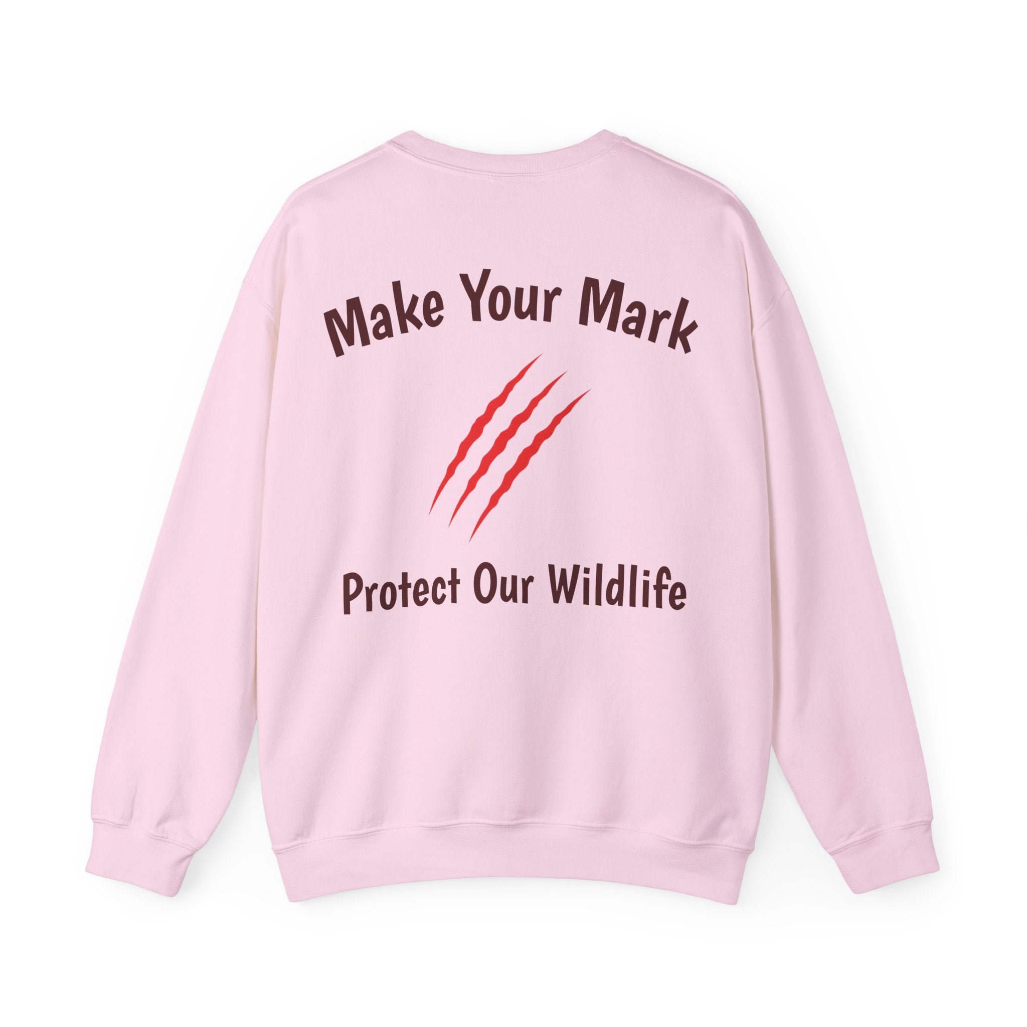 Make Your Mark  Unisex Crewneck Sweatshirt /  Wildlife Advocacy