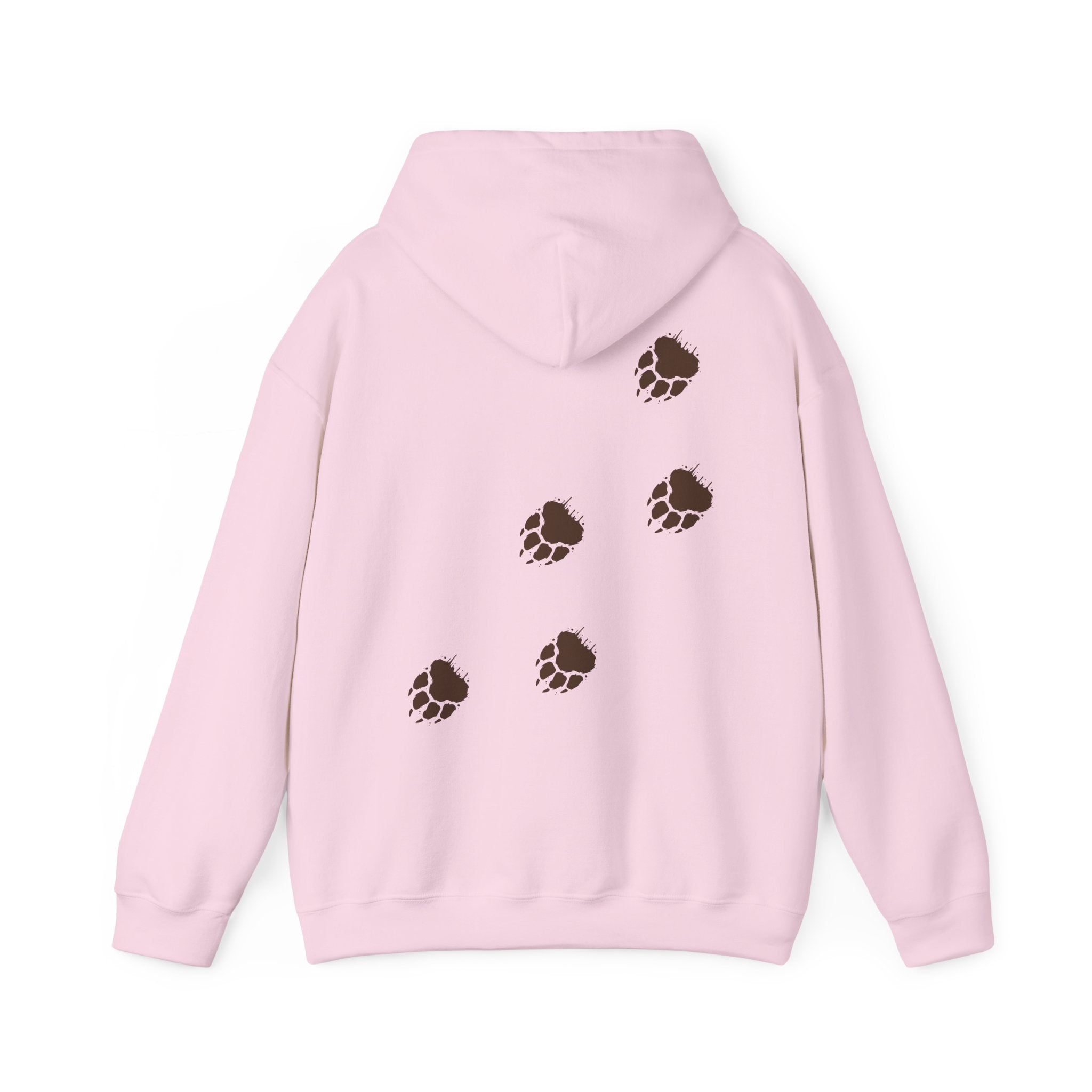 Muddy Bear Paw Tracks Unisex Hoodie  - Wildlife Awarenesas
