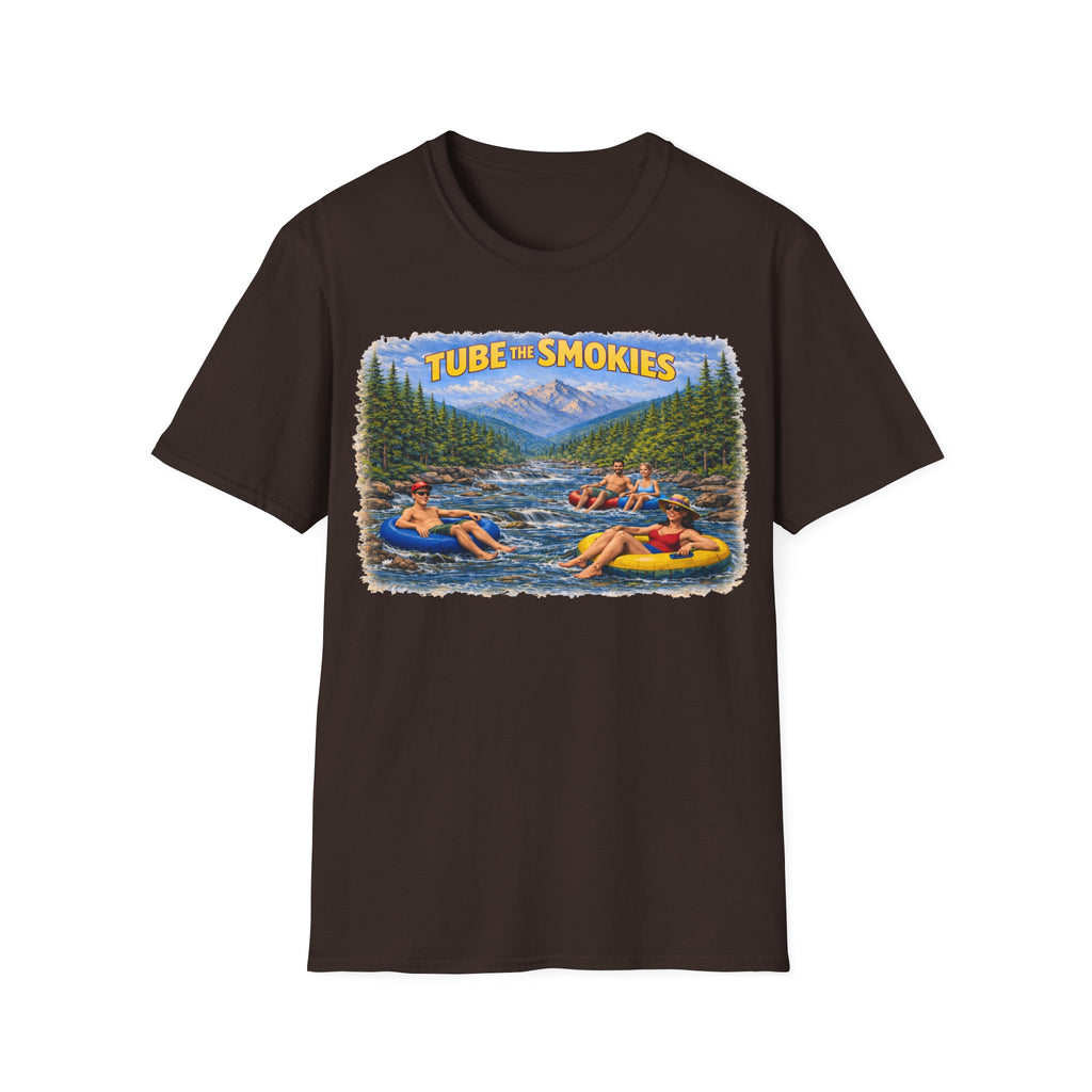 Tube the Smokies Unisex T-Shirt — River Tubing Graphic Tee for Smoky Mountains Fans
