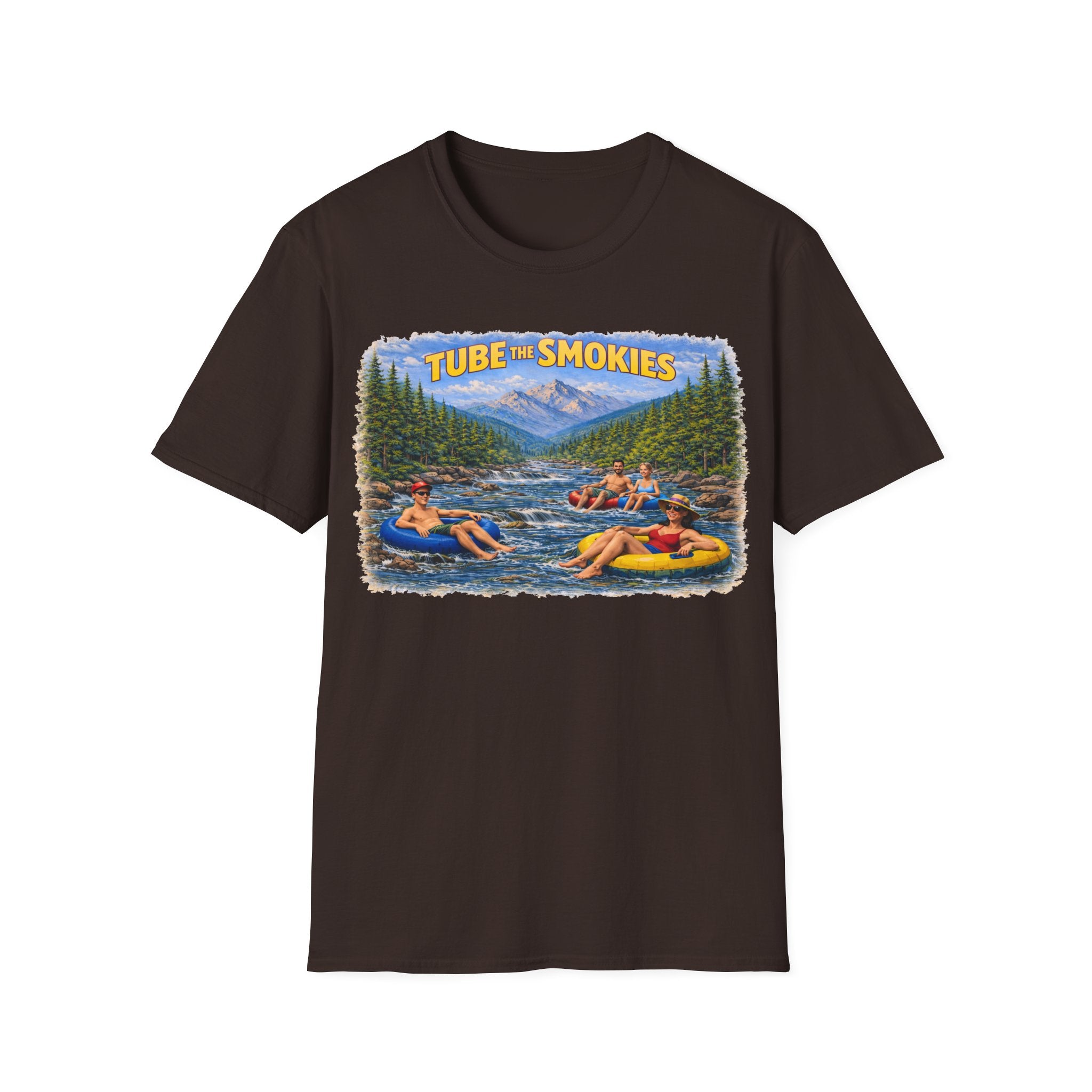 Tube the Smokies Unisex T-Shirt — River Tubing Graphic Tee for Smoky Mountains Fans