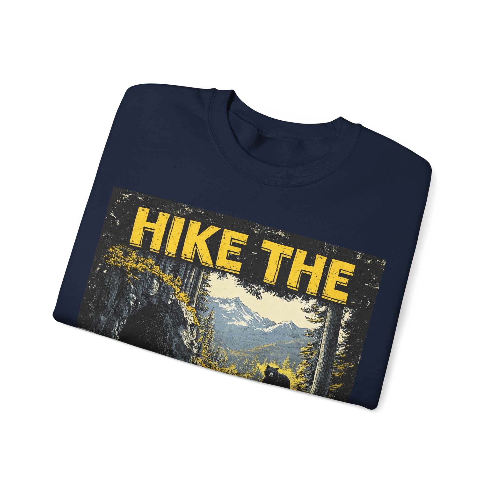 Hike the Smokies Sweatshirt — Vintage Mountain Hiking Unisex Crewneck