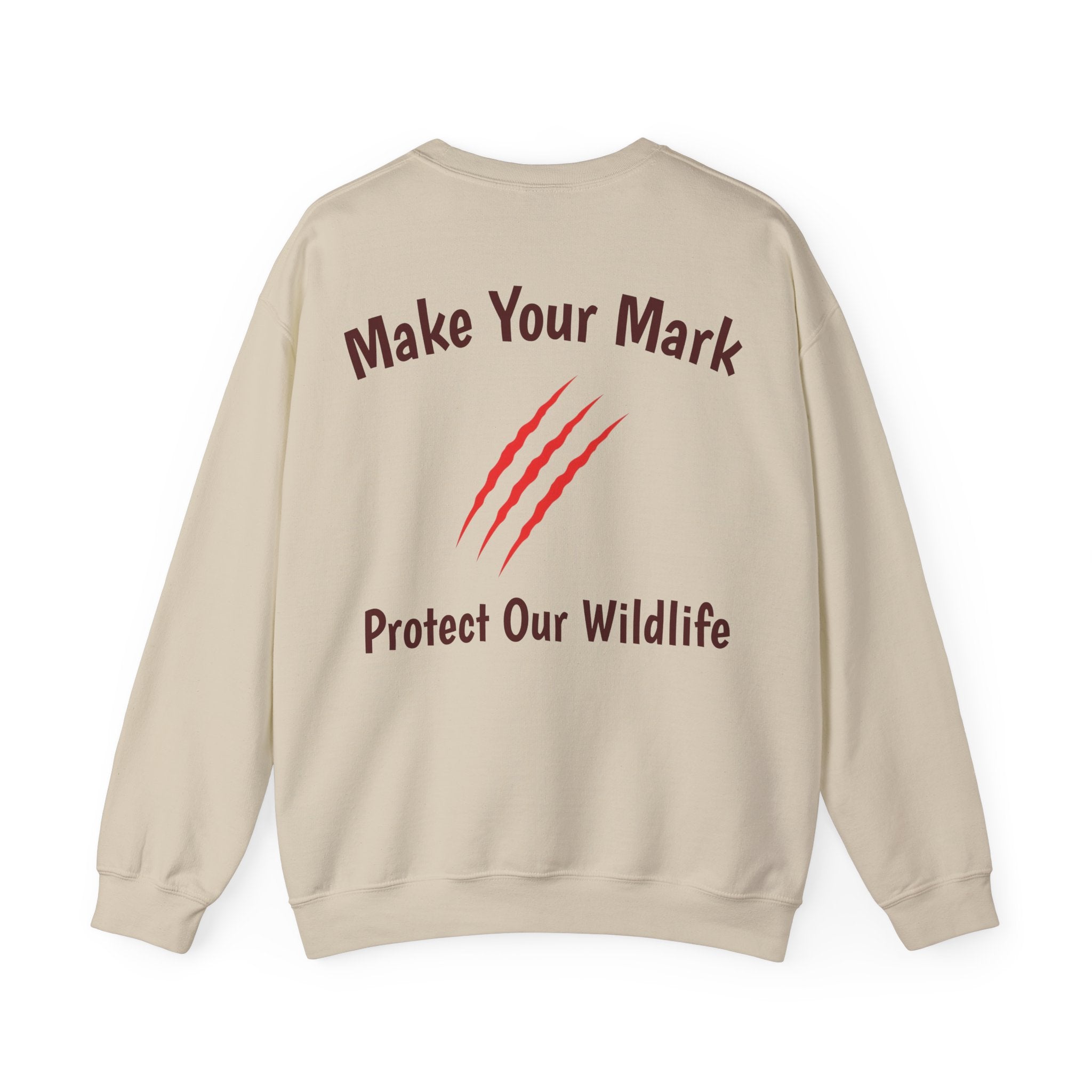 Make Your Mark  Unisex Crewneck Sweatshirt /  Wildlife Advocacy