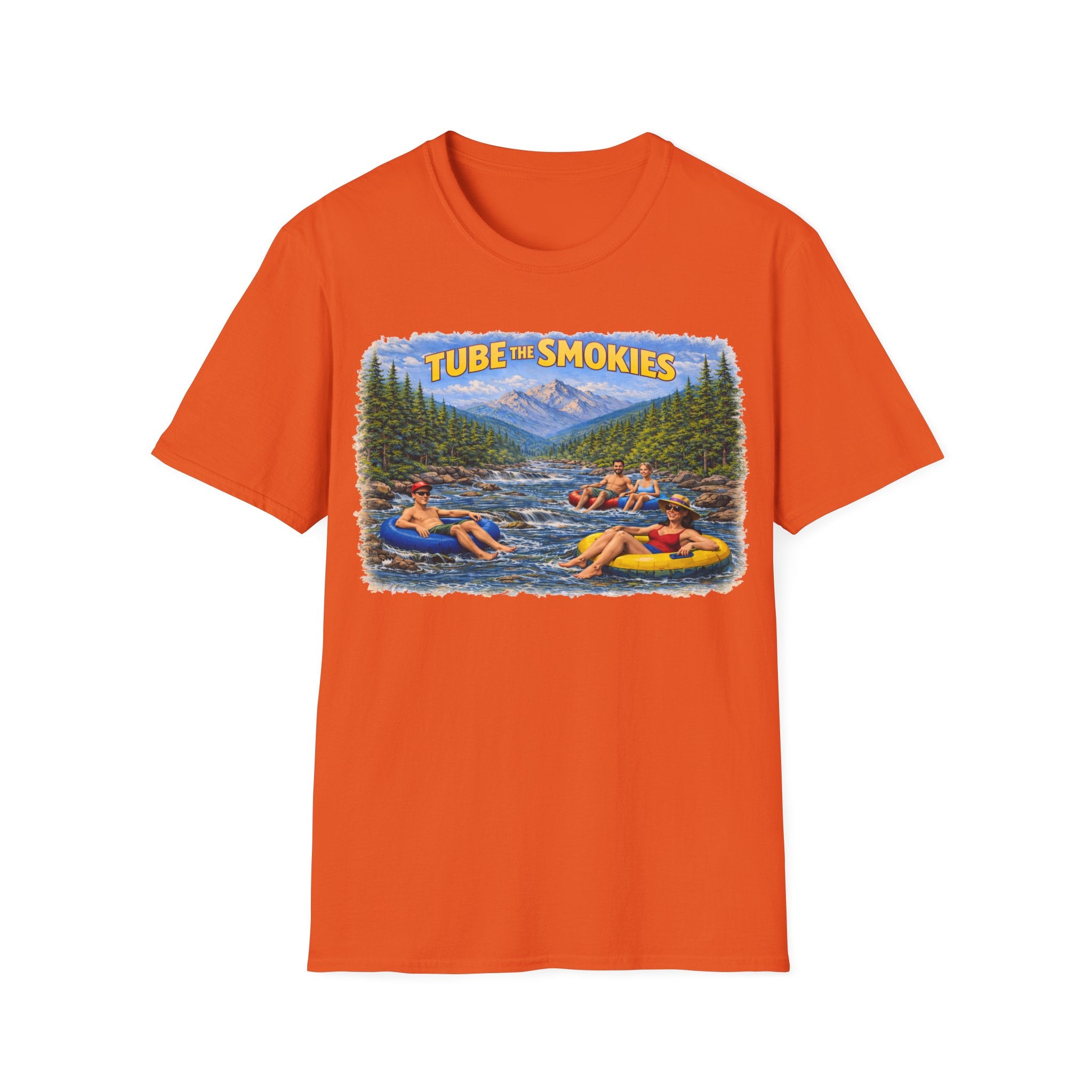 Tube the Smokies Unisex T-Shirt — River Tubing Graphic Tee for Smoky Mountains Fans