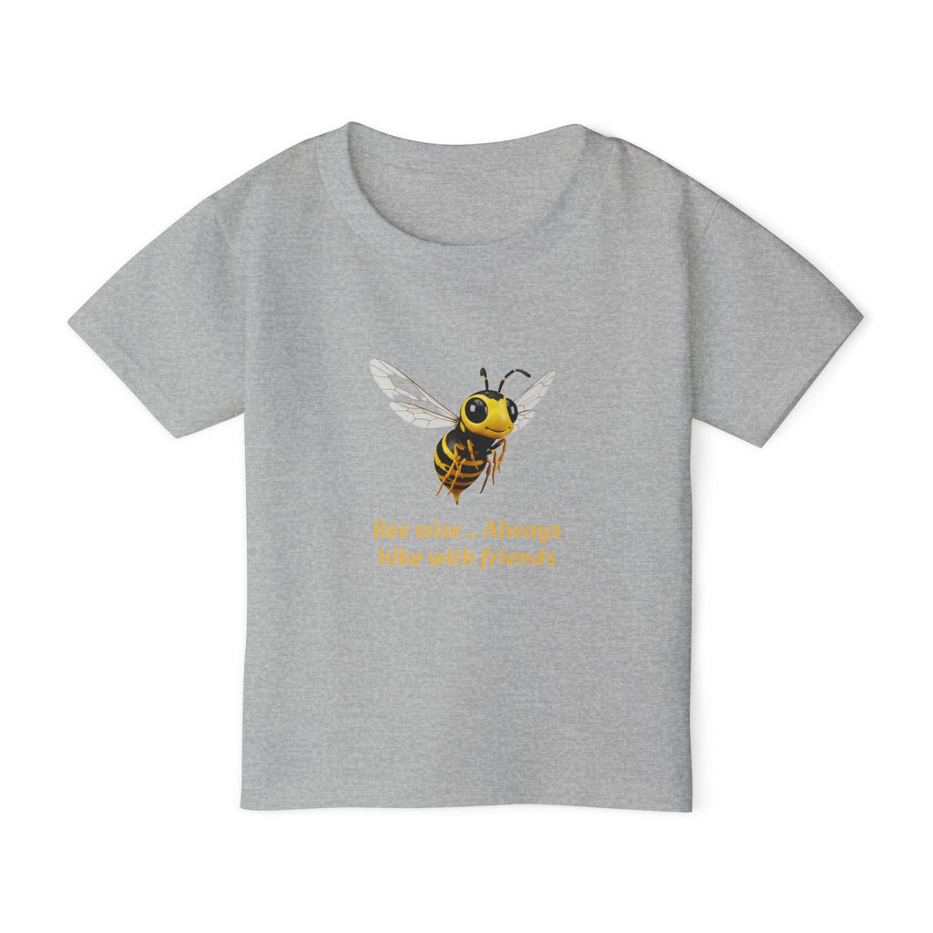 Toddler T‑Shirt — Cute Bee Design “Bee Wise… Always Hike with Friends”