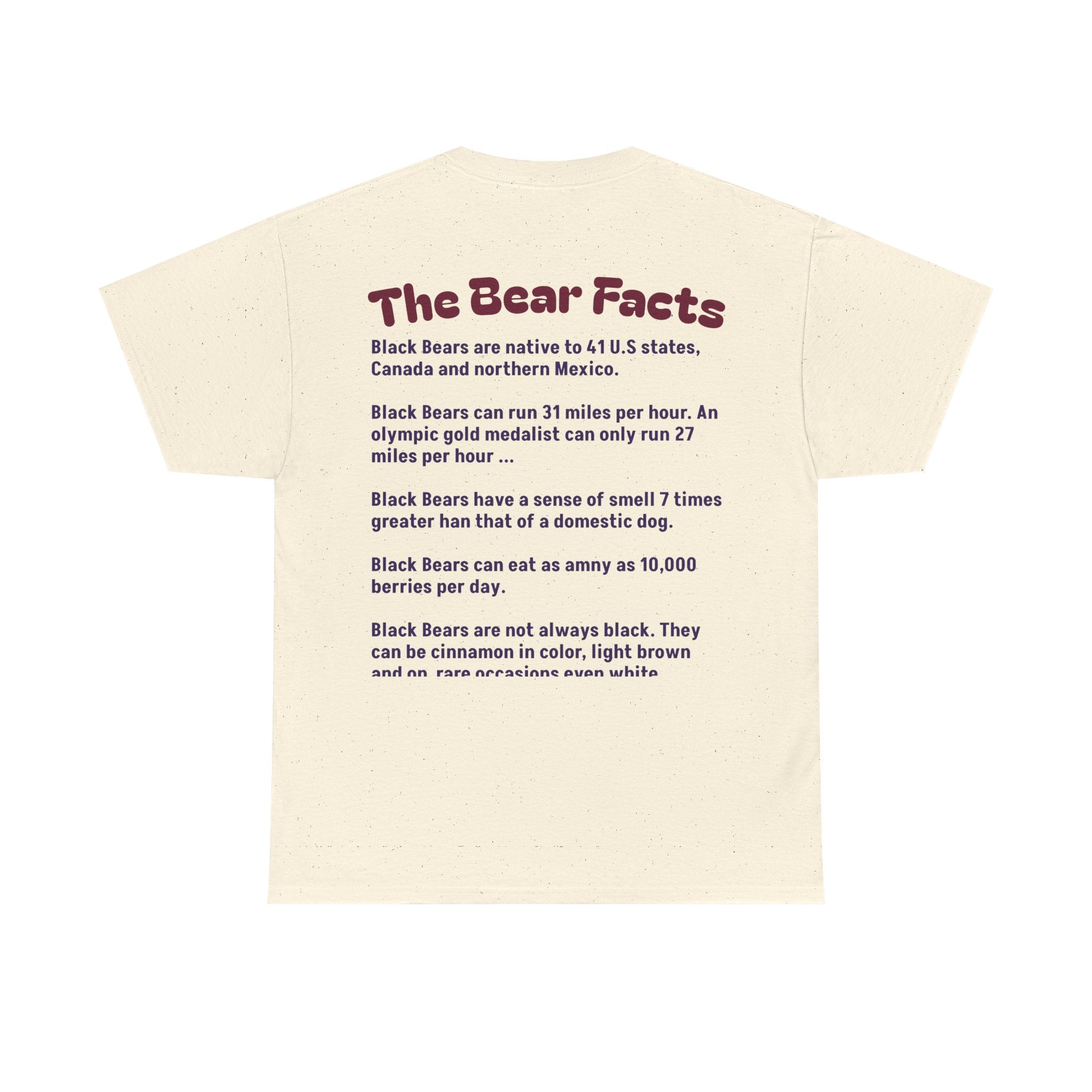Smoky Mountain Black Bear Facts - Unisex Tee