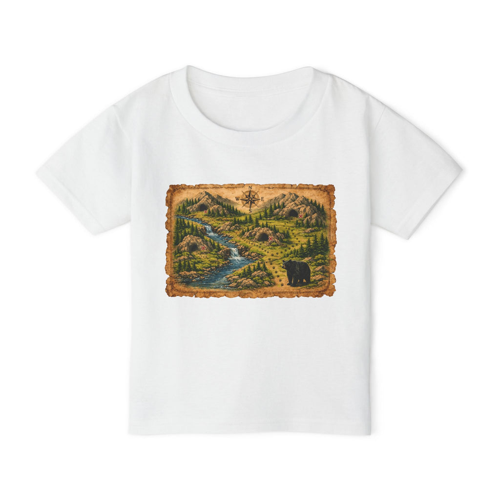 Toddler T-Shirt — Bear Cave Treasure Map