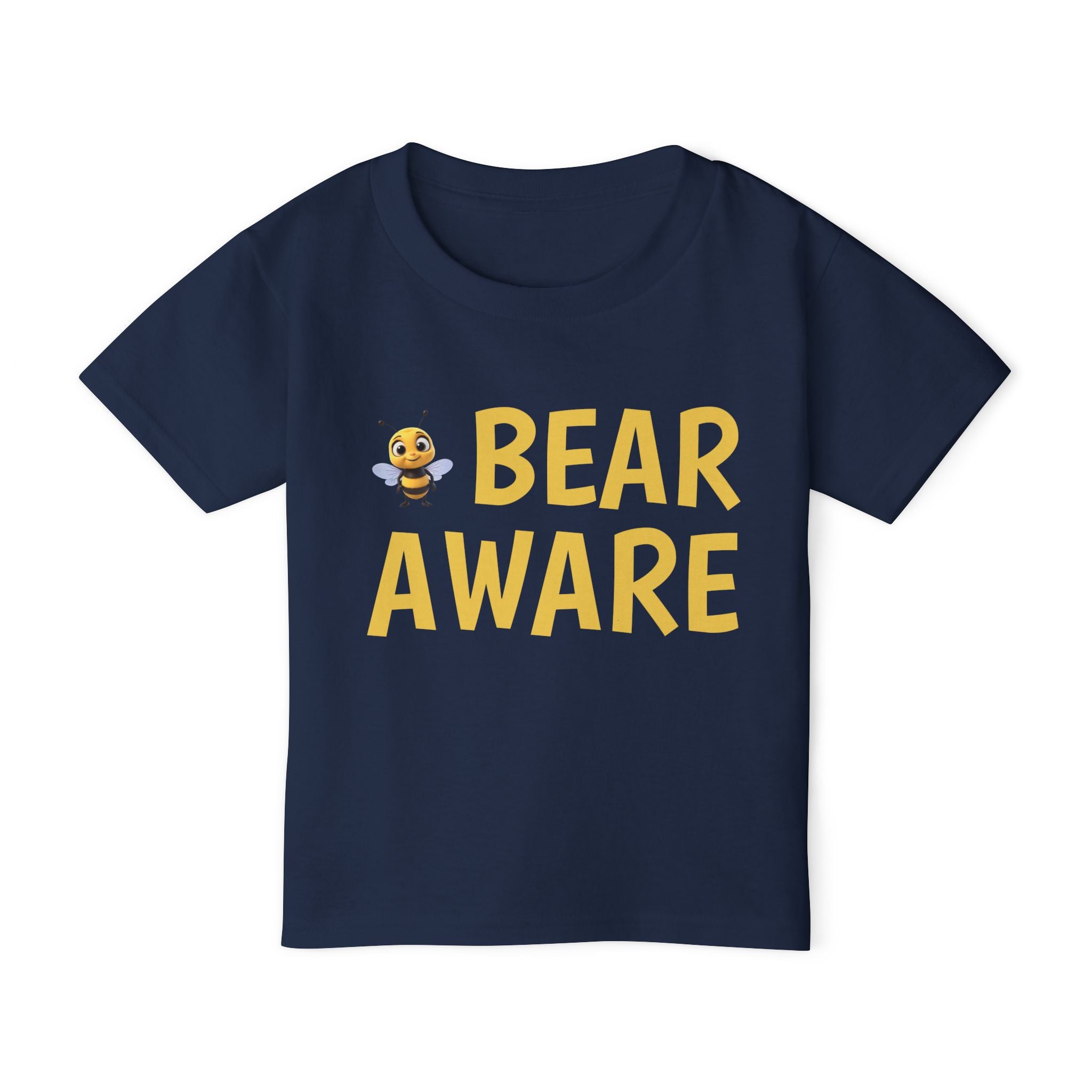 Bear Aware Toddler T-Shirt — Cute Bee Graphic Kids Tee