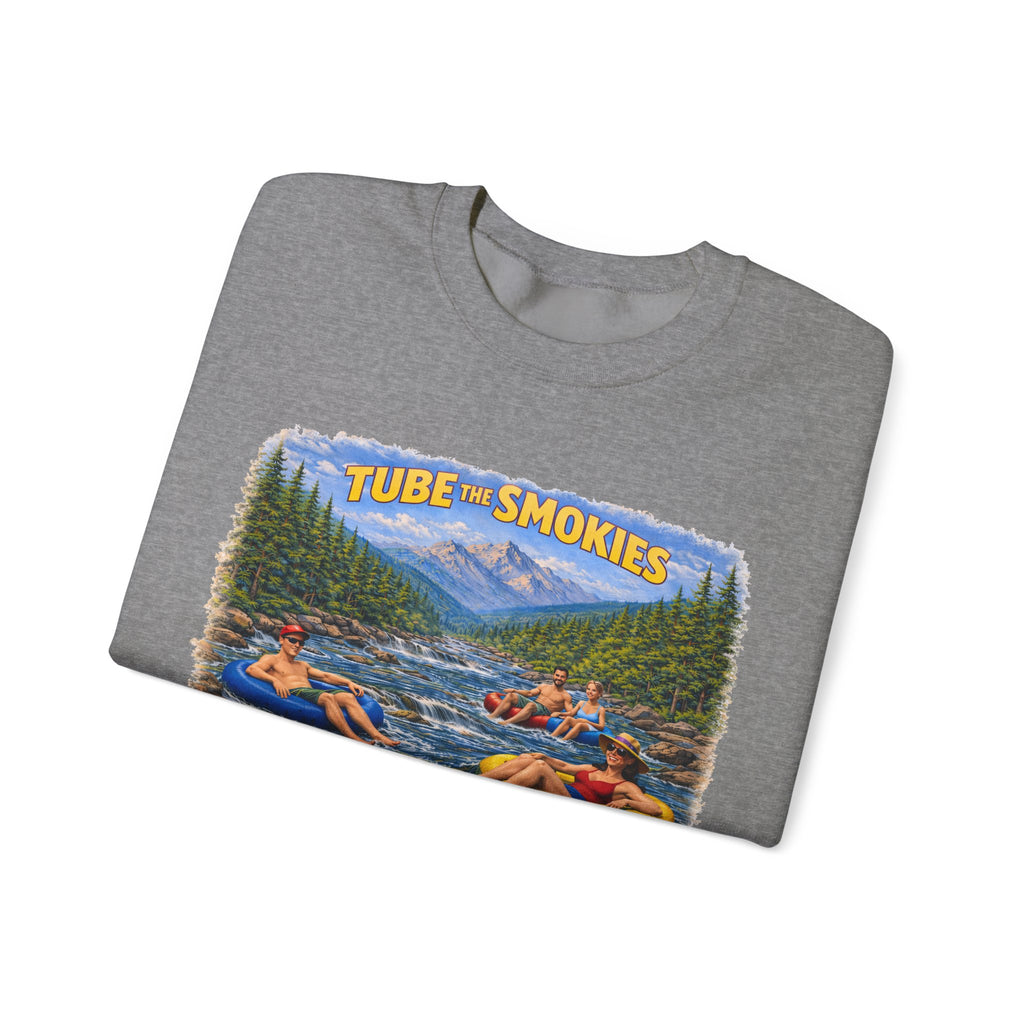 Tube the Smokies Crewneck Sweatshirt – Scenic River Tubing Graphic